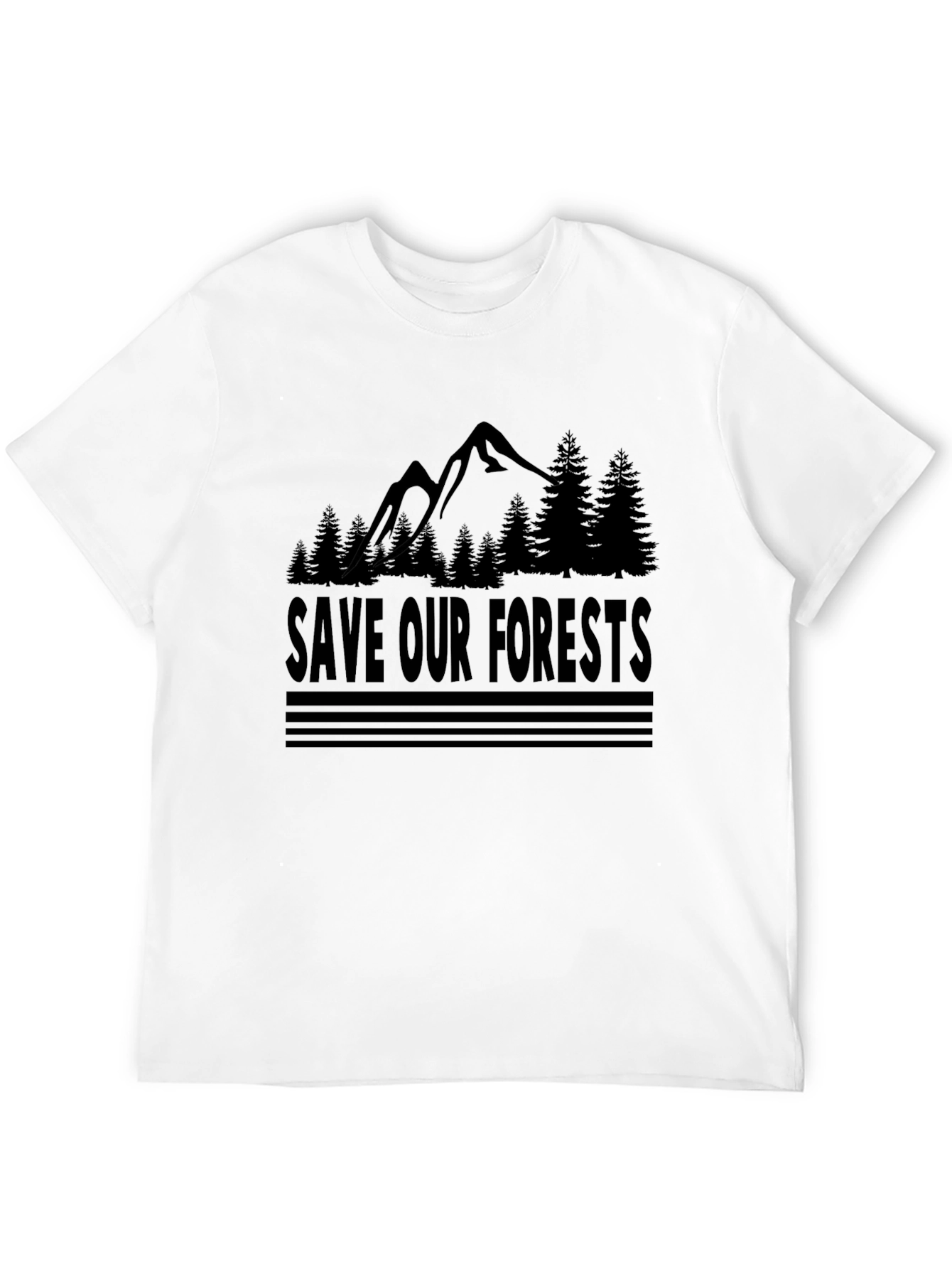 Save Our Forests Graphic Tee - Black