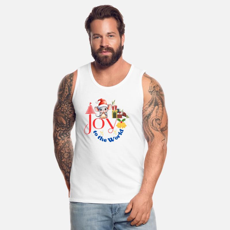 Joy to the World Christmas combination art white