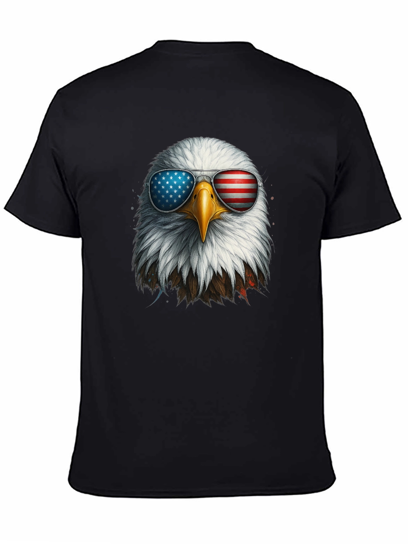 Patriotic Eagle Sunglasses Graphic T-Shirt