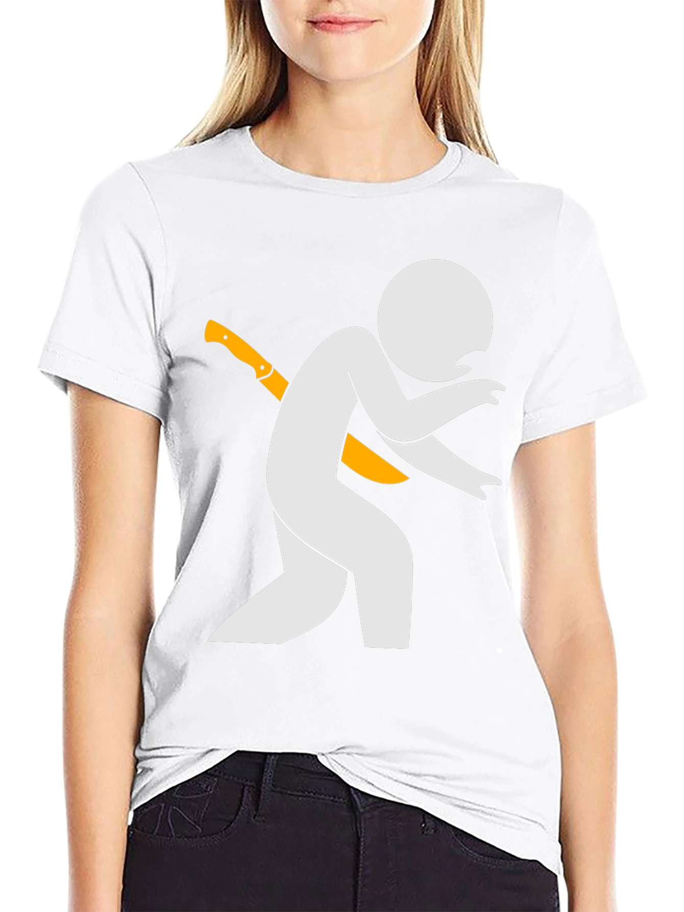 Stabbed in the Back Humor T-Shirt
