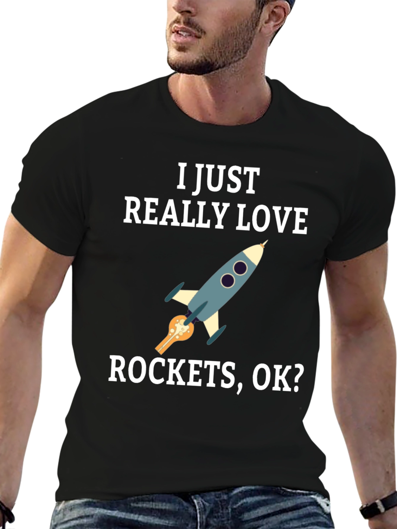 I Love Rockets Graphic T-Shirt