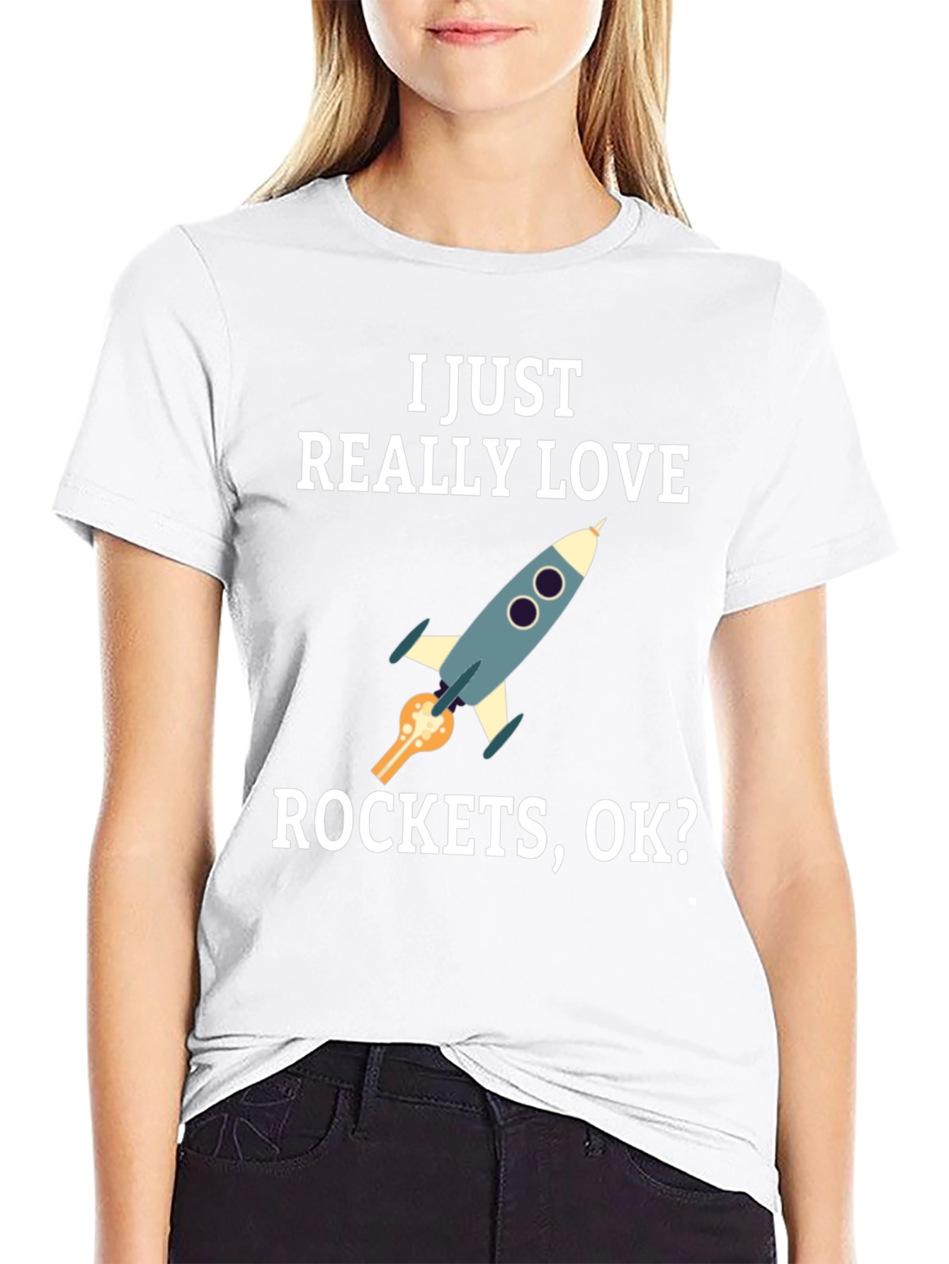 I Love Rockets Graphic T-Shirt