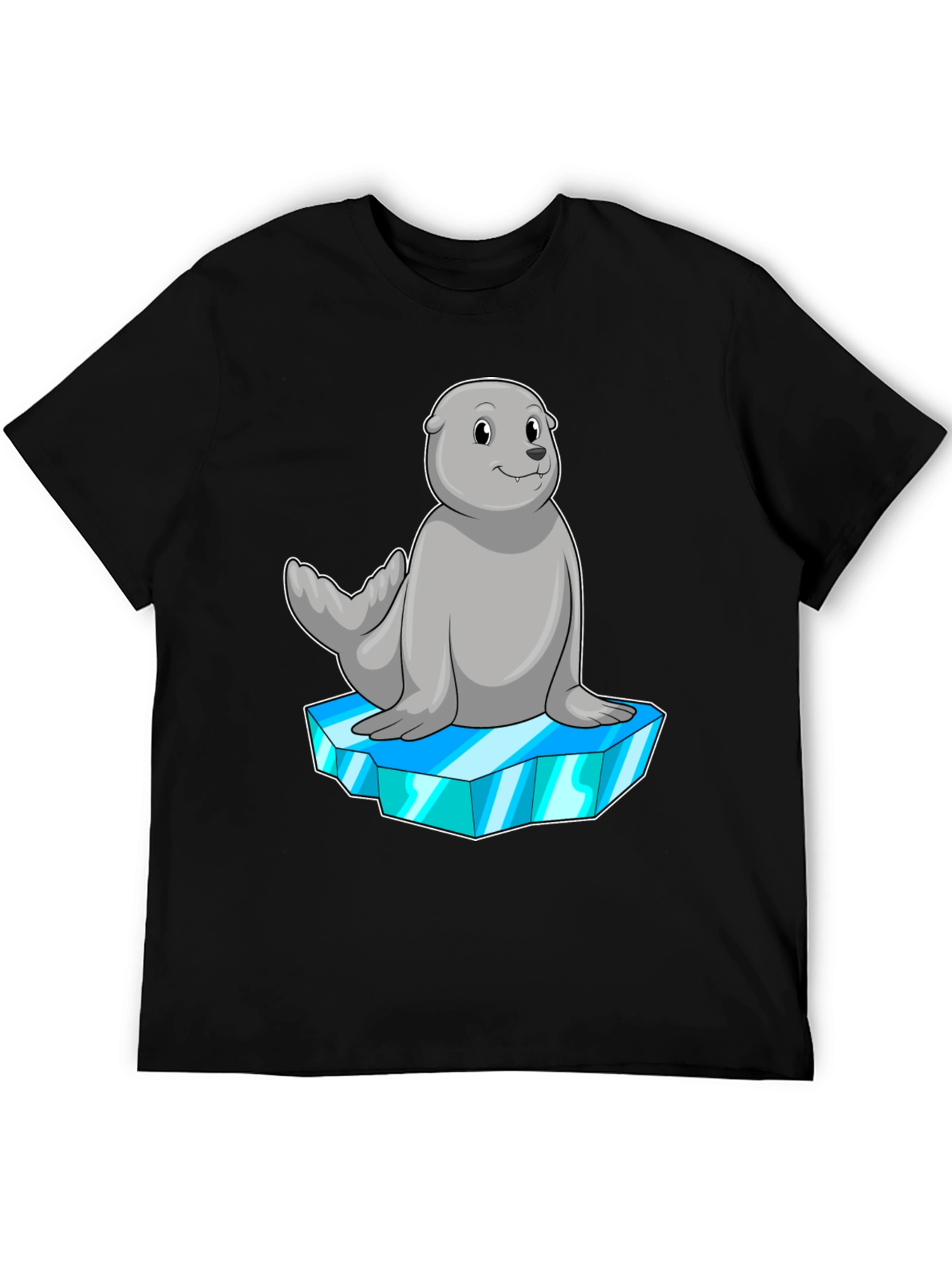 Seal on Iceberg Graphic Tee - Black