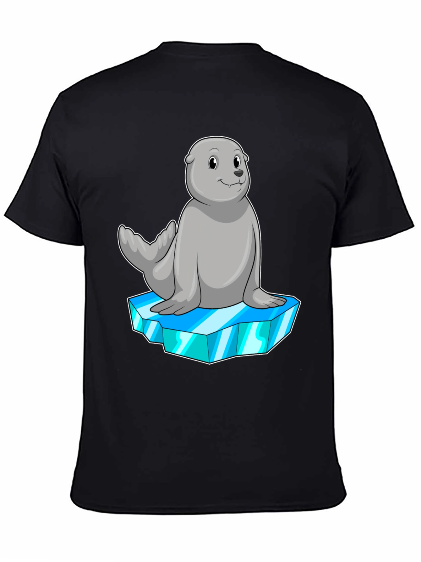 Seal on Iceberg Graphic Tee - Black