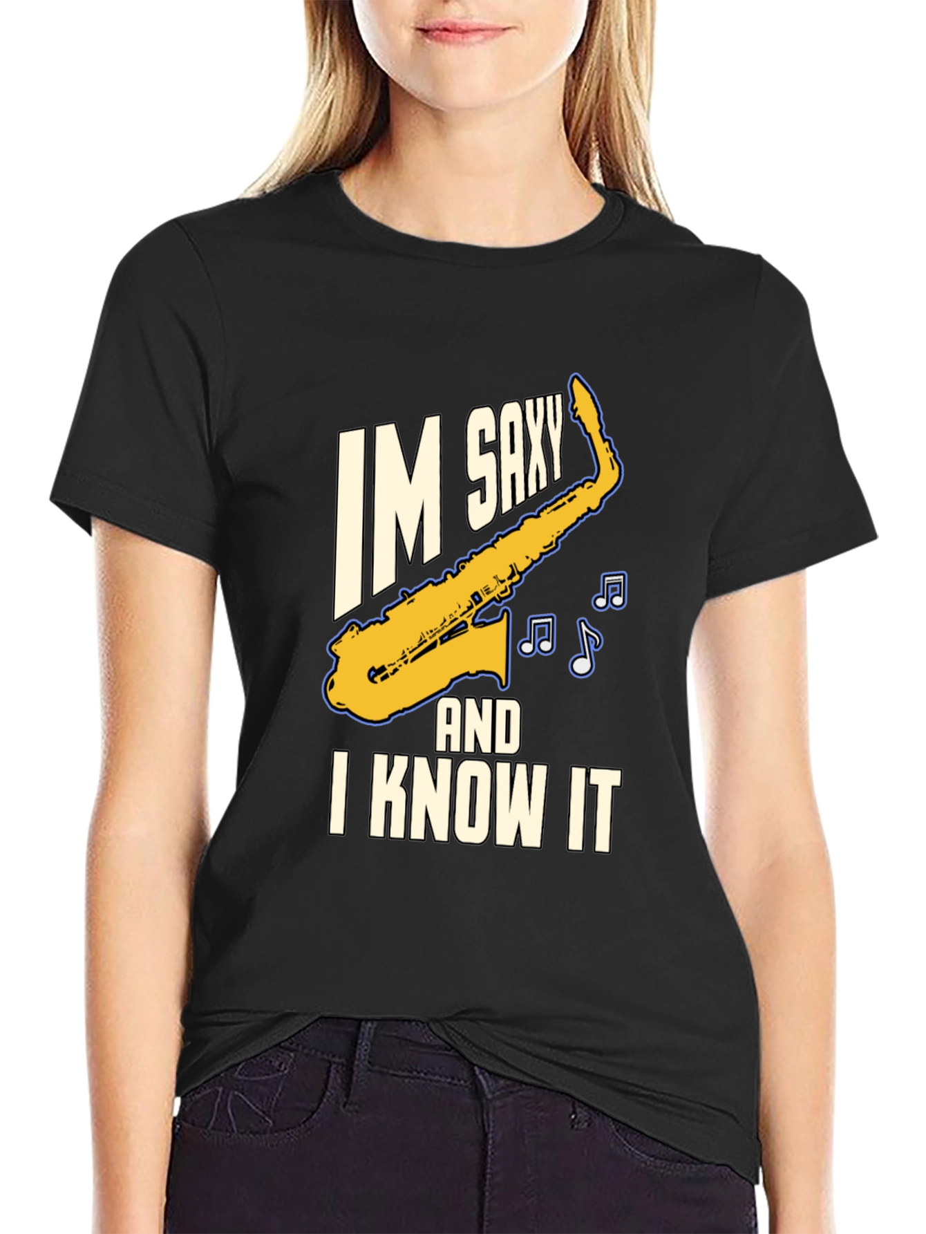Im Saxy and I Know It Saxophone T-Shirt
