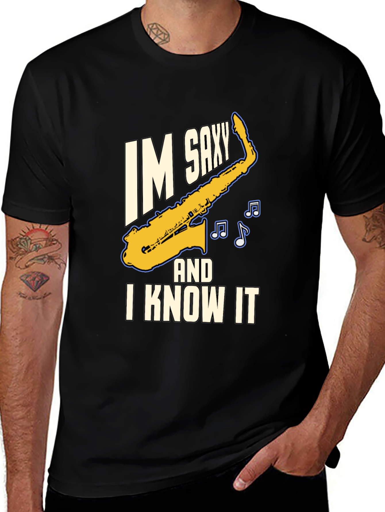 Im Saxy and I Know It Saxophone T-Shirt
