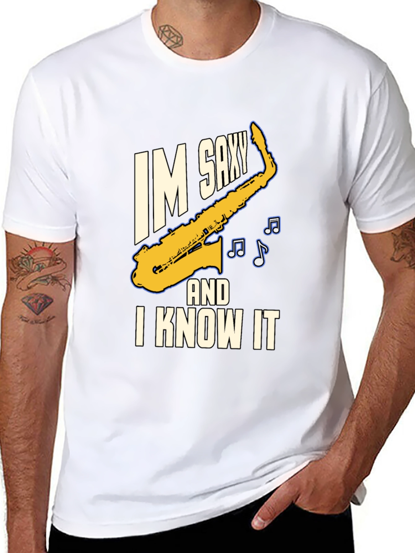 Im Saxy and I Know It Saxophone T-Shirt