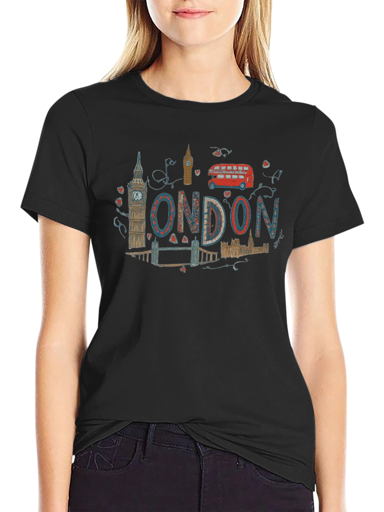 London Landmarks Graphic T-Shirt