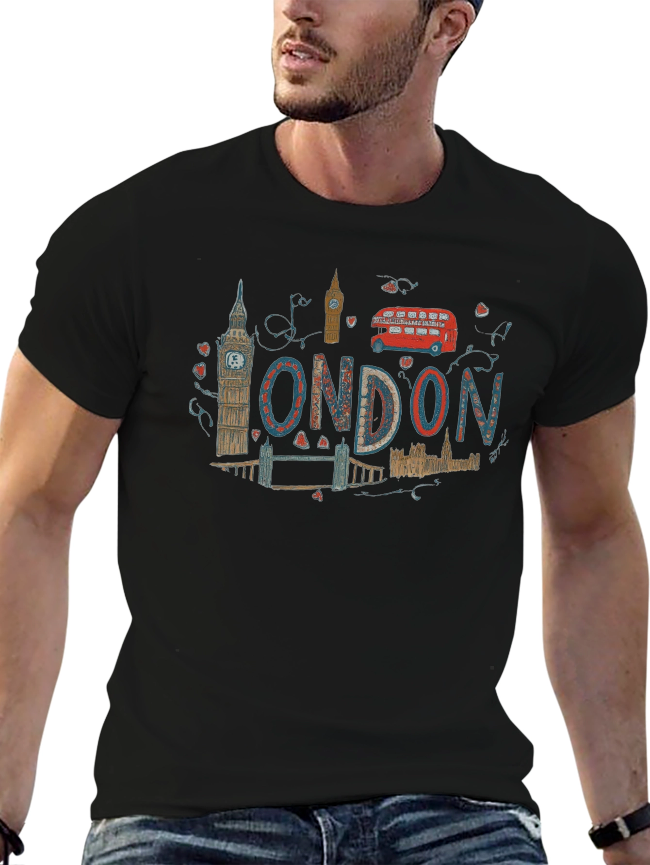 London Landmarks Graphic T-Shirt