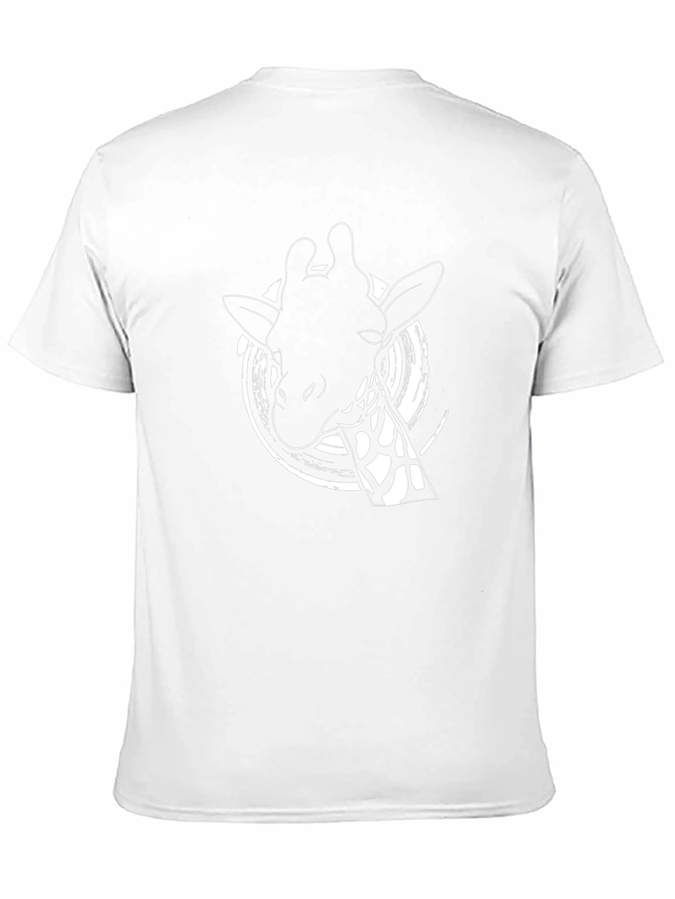 Giraffe Graphic Tee - Black Cotton Shirt