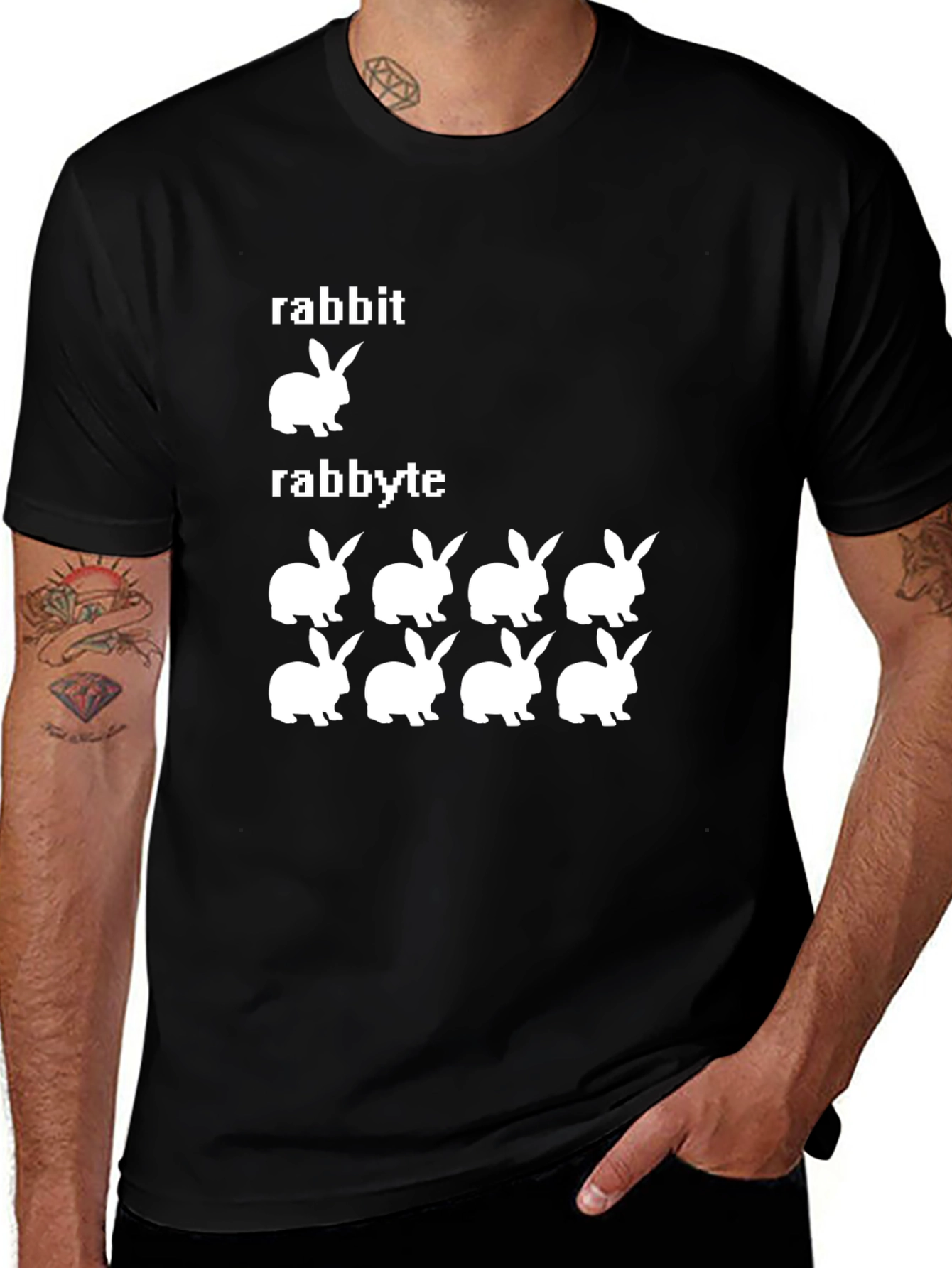 Rabbit/Rabbyte T-Shirt - Geeky Humor