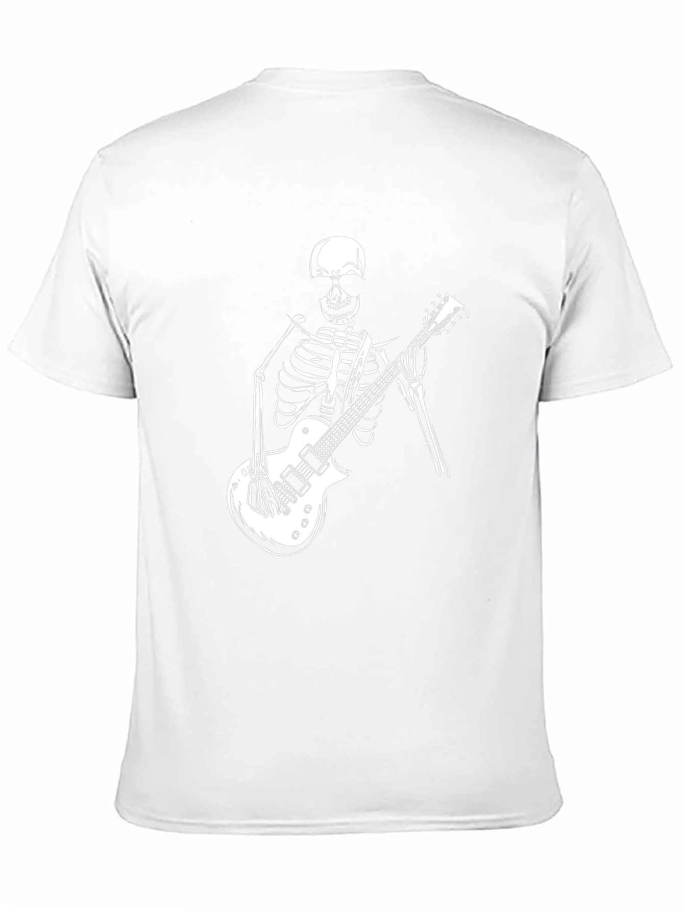 Skeleton Guitar Player Graphic Tee