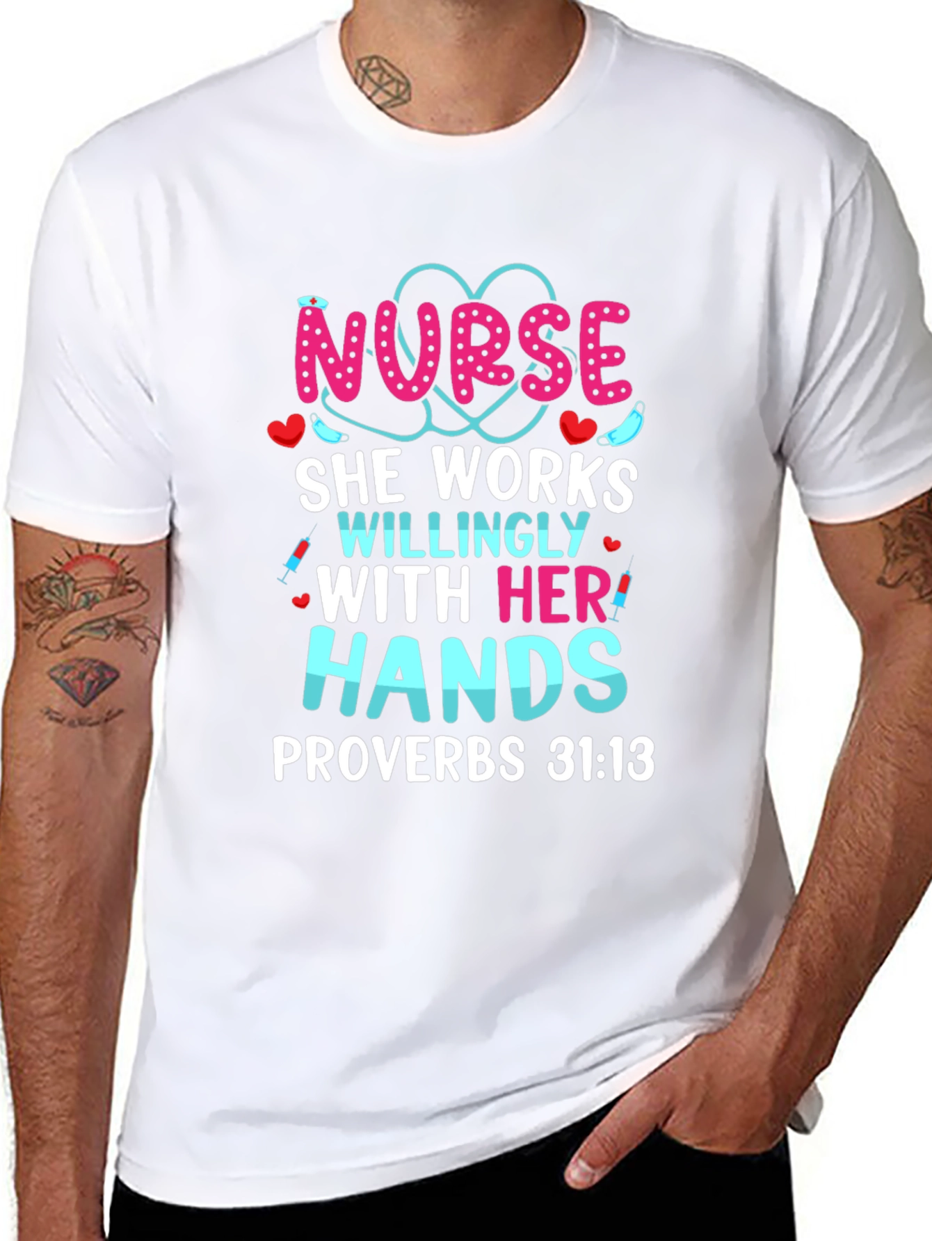 Nurse Hands Proverbs T-Shirt