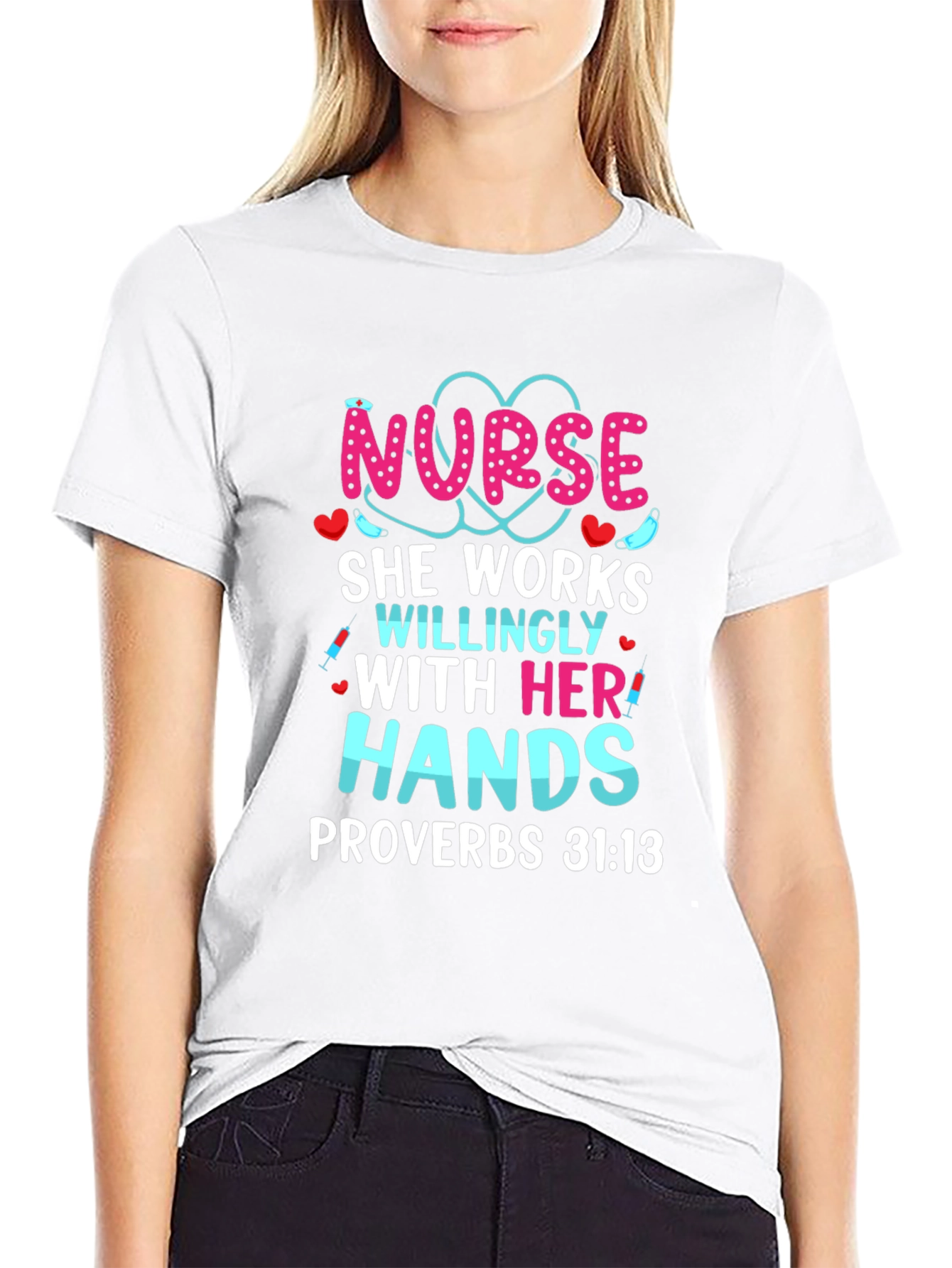 Nurse Hands Proverbs T-Shirt
