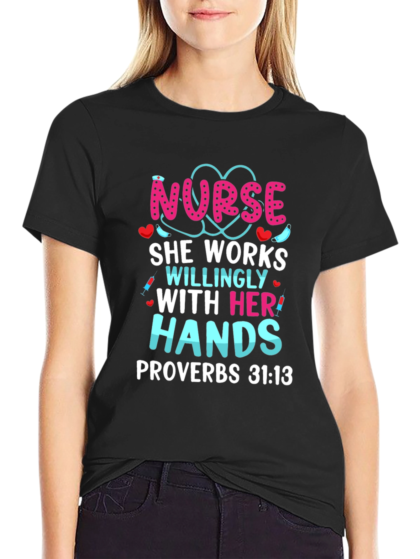 Nurse Hands Proverbs T-Shirt