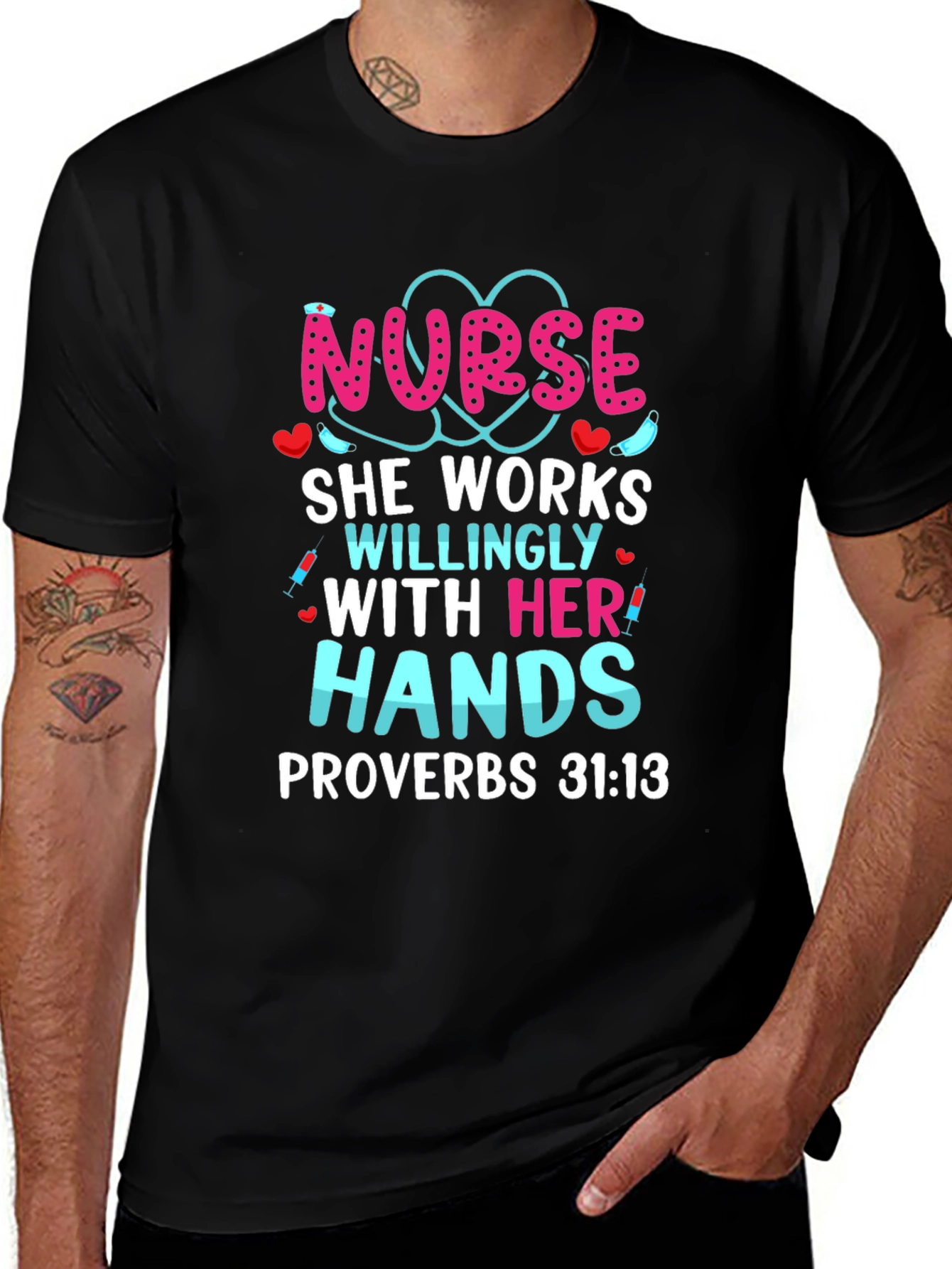 Nurse Hands Proverbs T-Shirt