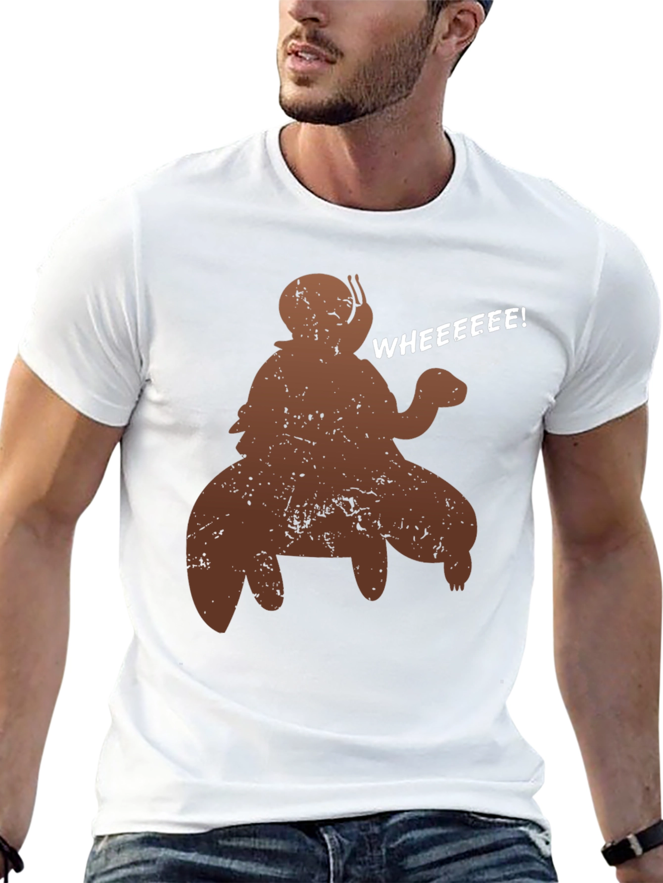 Funny Snail Riding Turtle T-Shirt