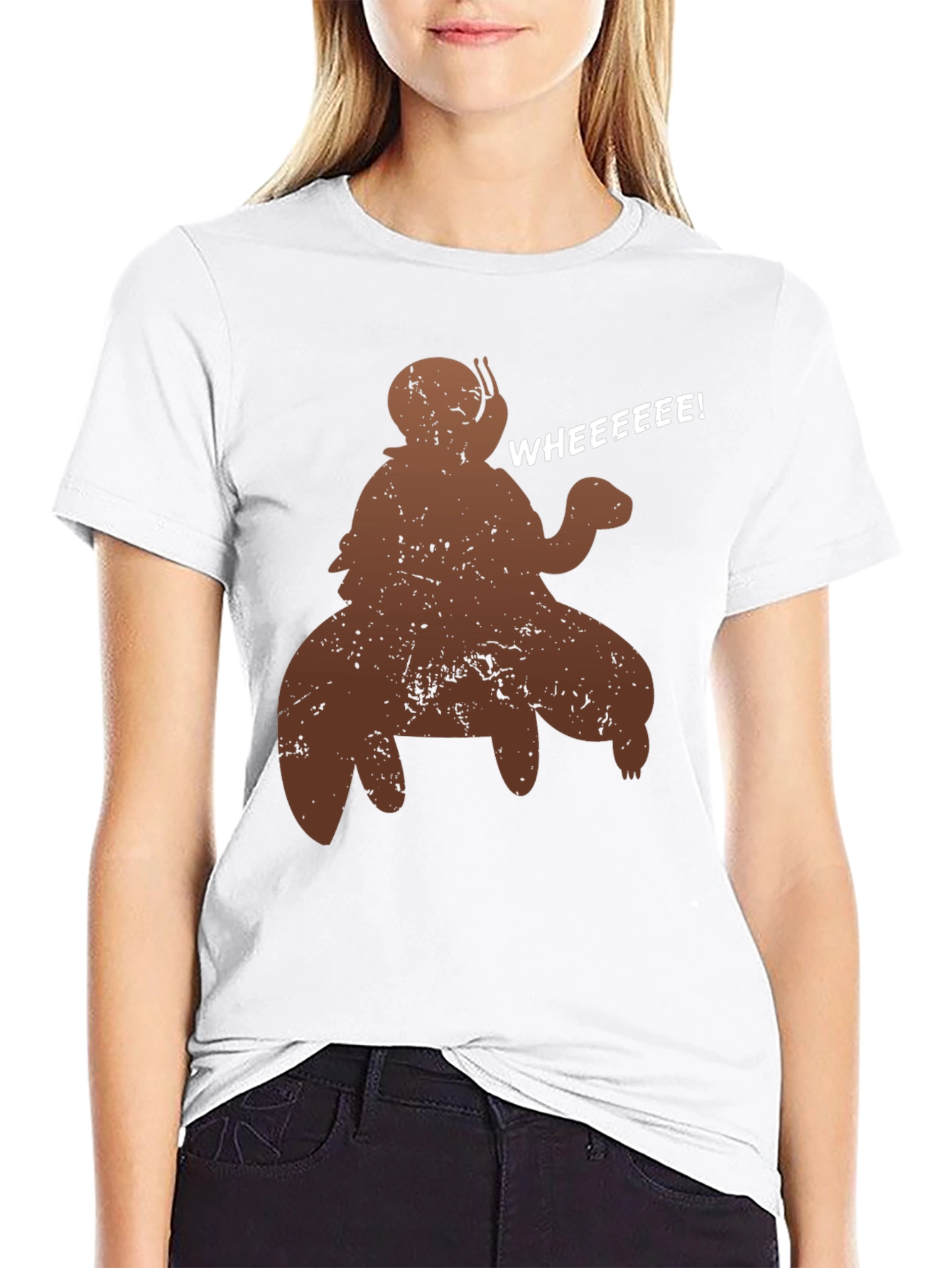 Funny Snail Riding Turtle T-Shirt