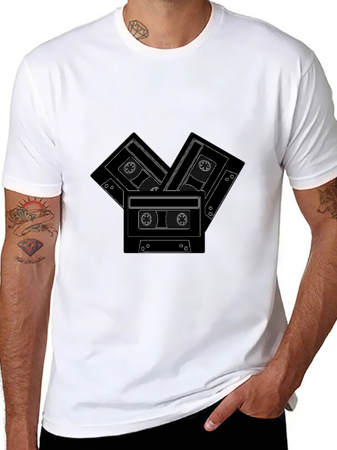 Retro Cassette Tape Graphic T-Shirt