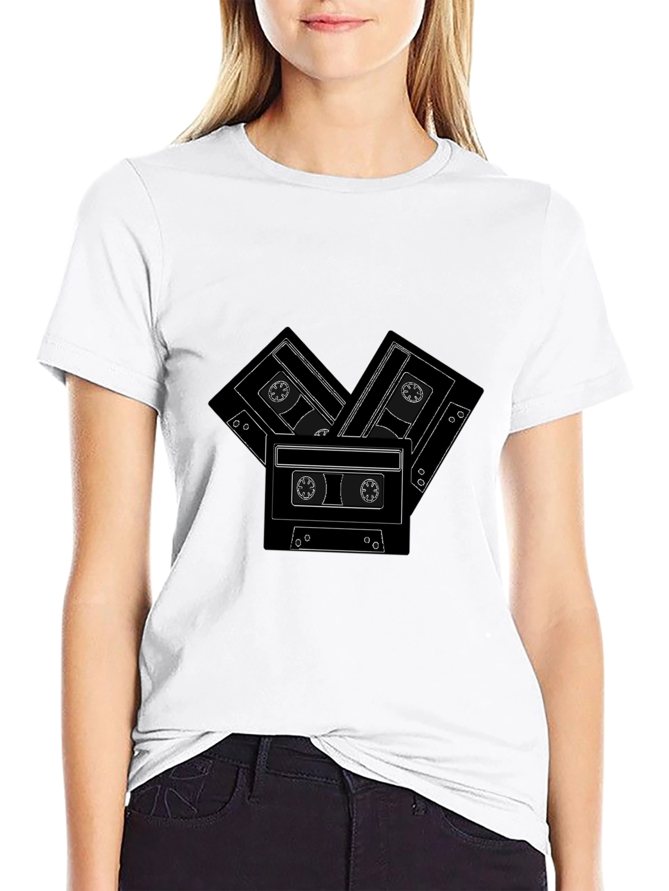 Retro Cassette Tape Graphic T-Shirt