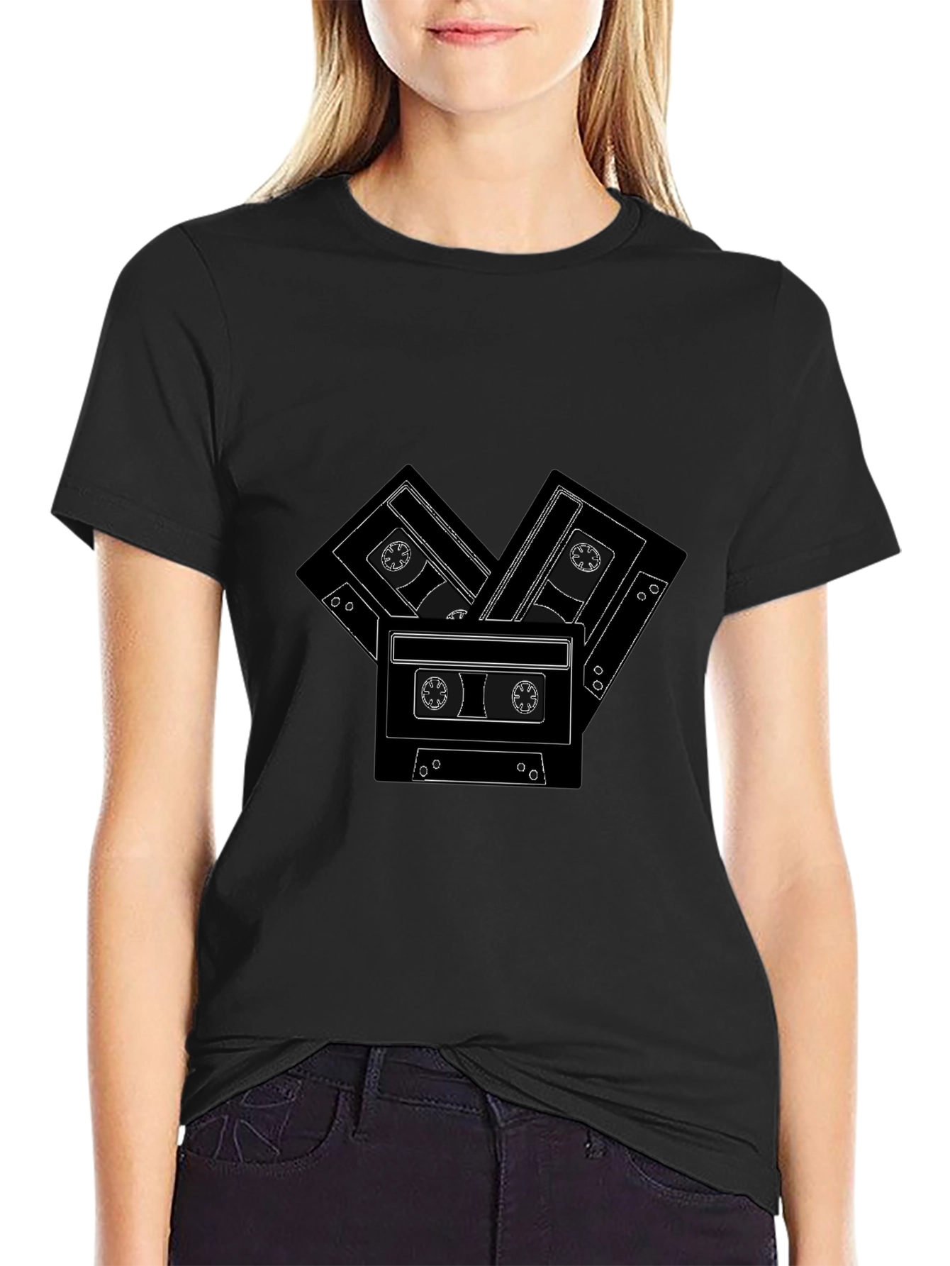 Retro Cassette Tape Graphic T-Shirt
