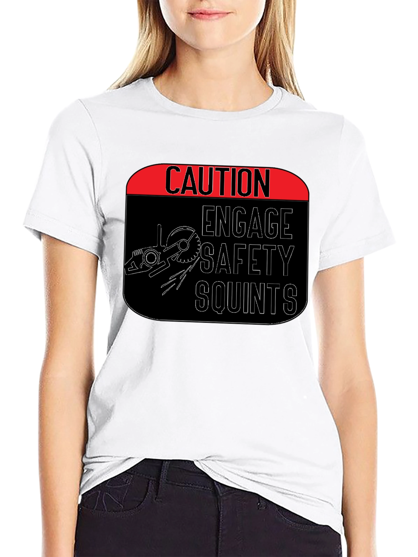 Caution Engage Safety Squints T-Shirt