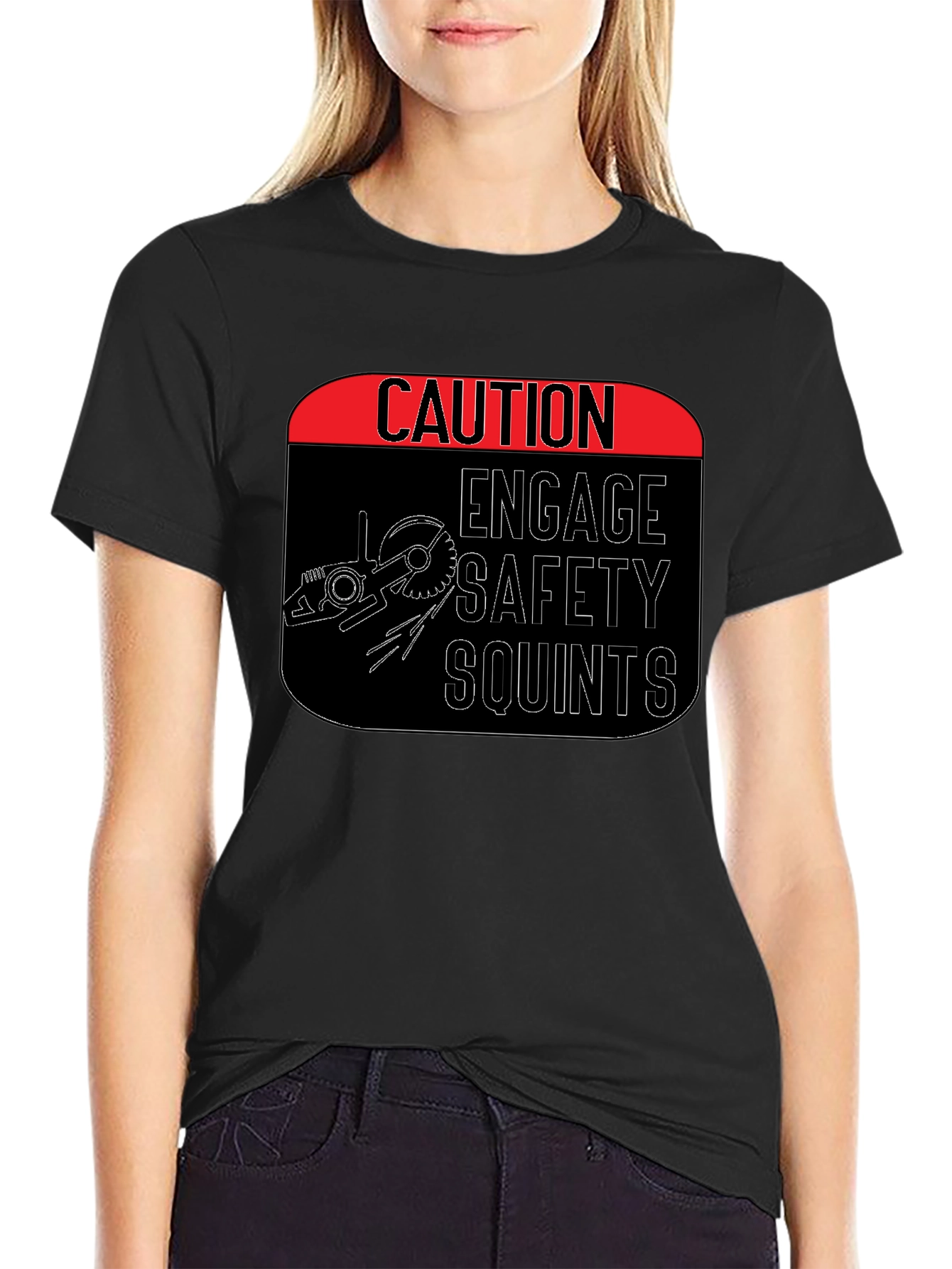 Caution Engage Safety Squints T-Shirt