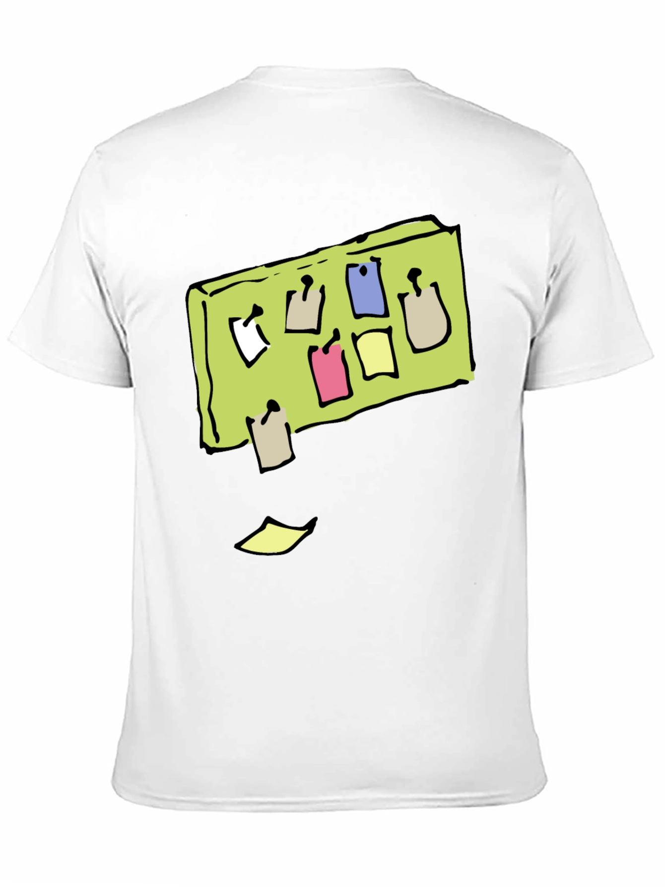 Memo Board Graphic Tee - Cool Black T-Shirt