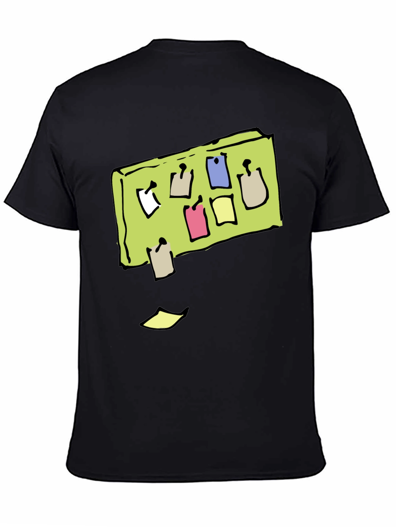 Memo Board Graphic Tee - Cool Black T-Shirt