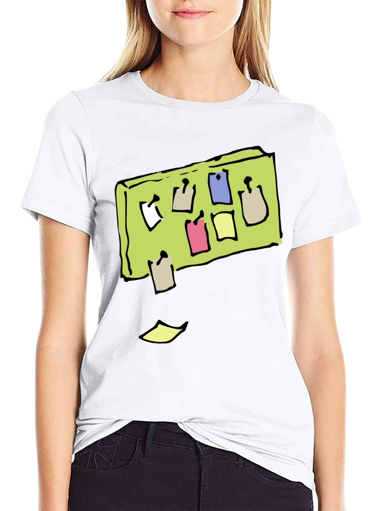 Memo Board Graphic Tee - Cool Black T-Shirt