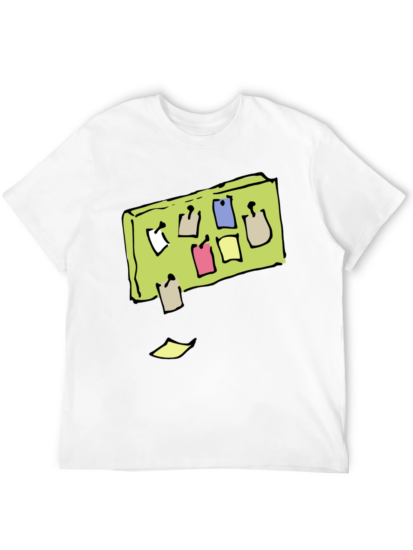 Memo Board Graphic Tee - Cool Black T-Shirt