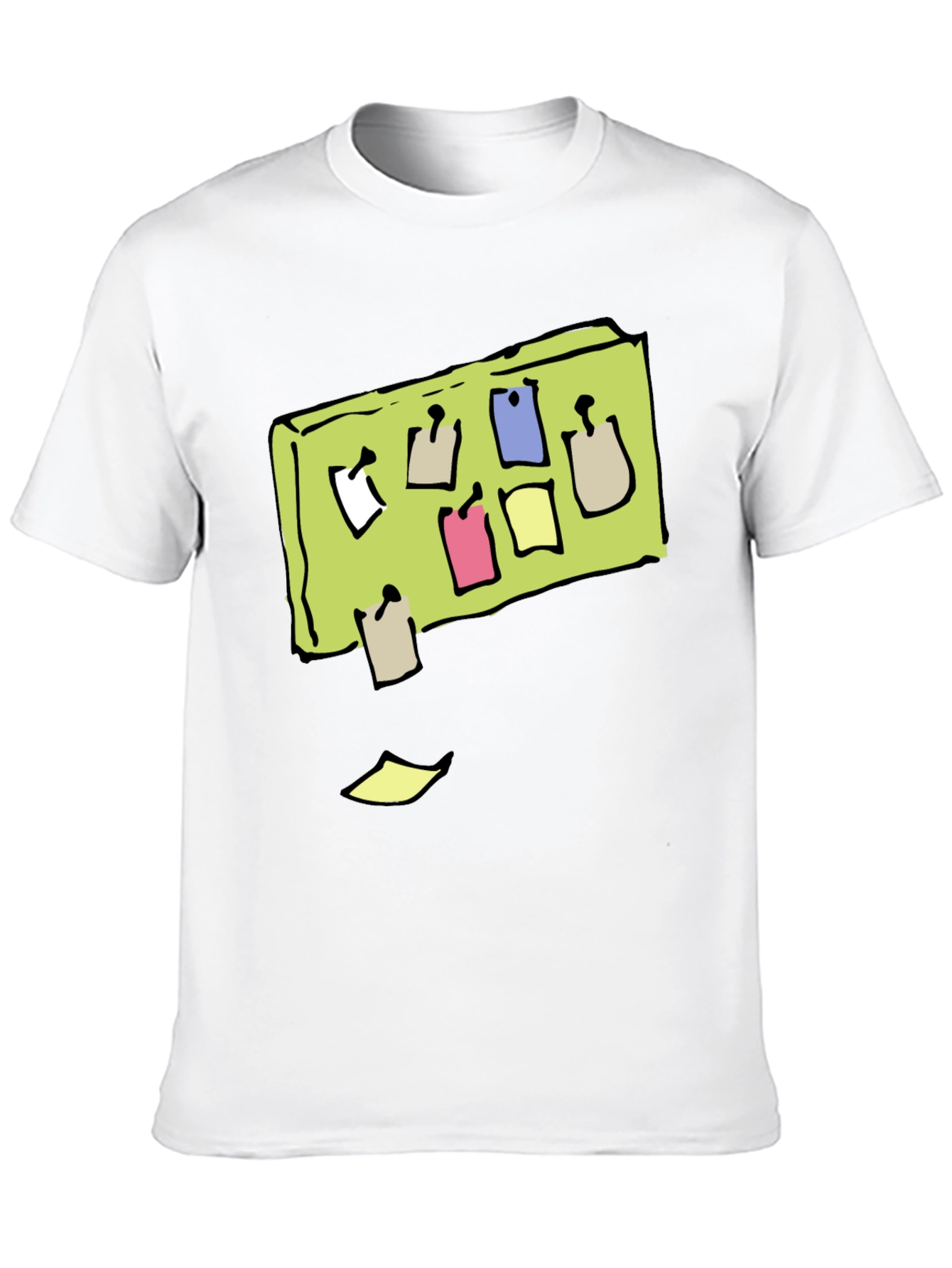 Memo Board Graphic Tee - Cool Black T-Shirt