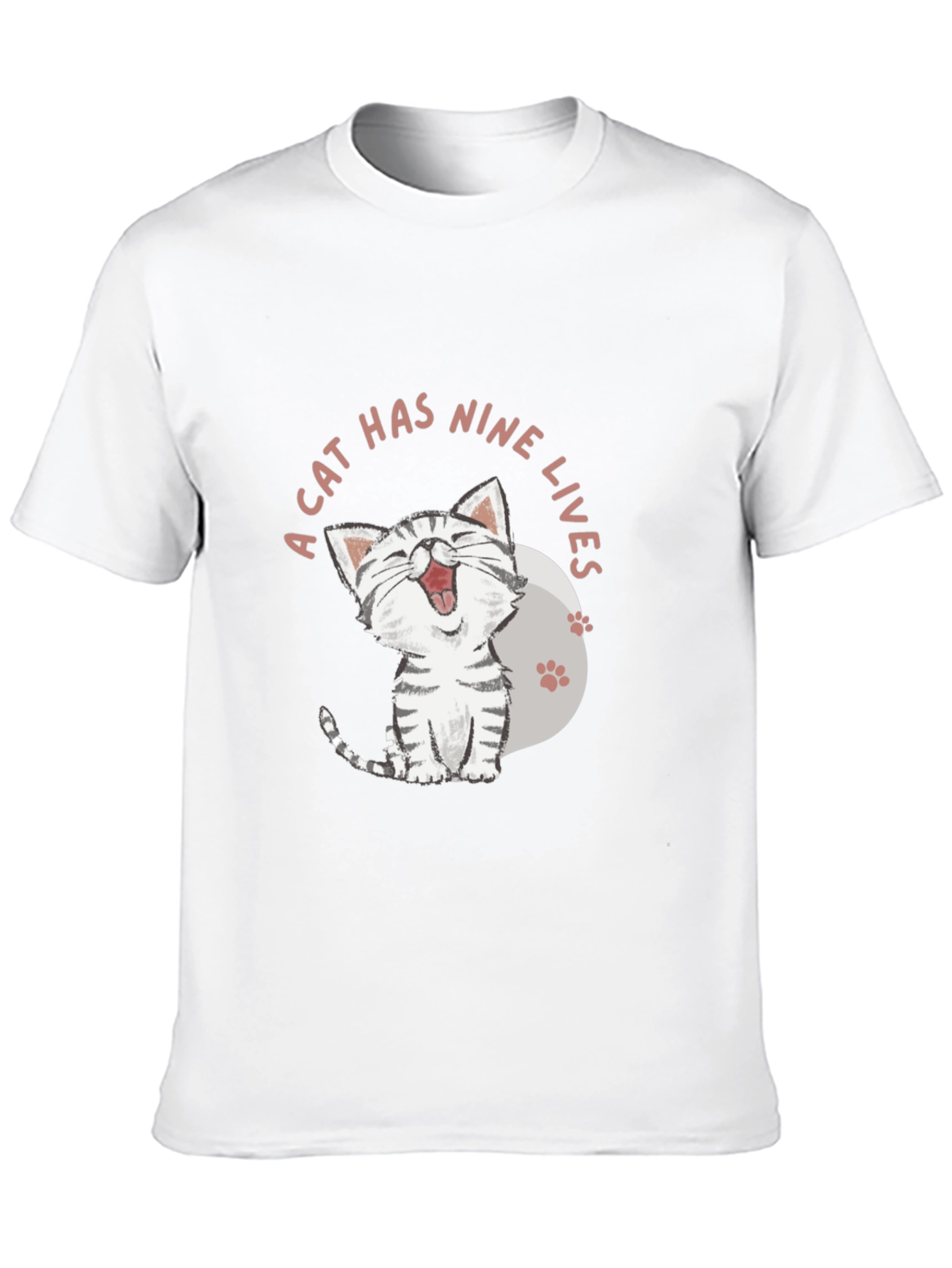 Cat Has Nine Lives Graphic Tee