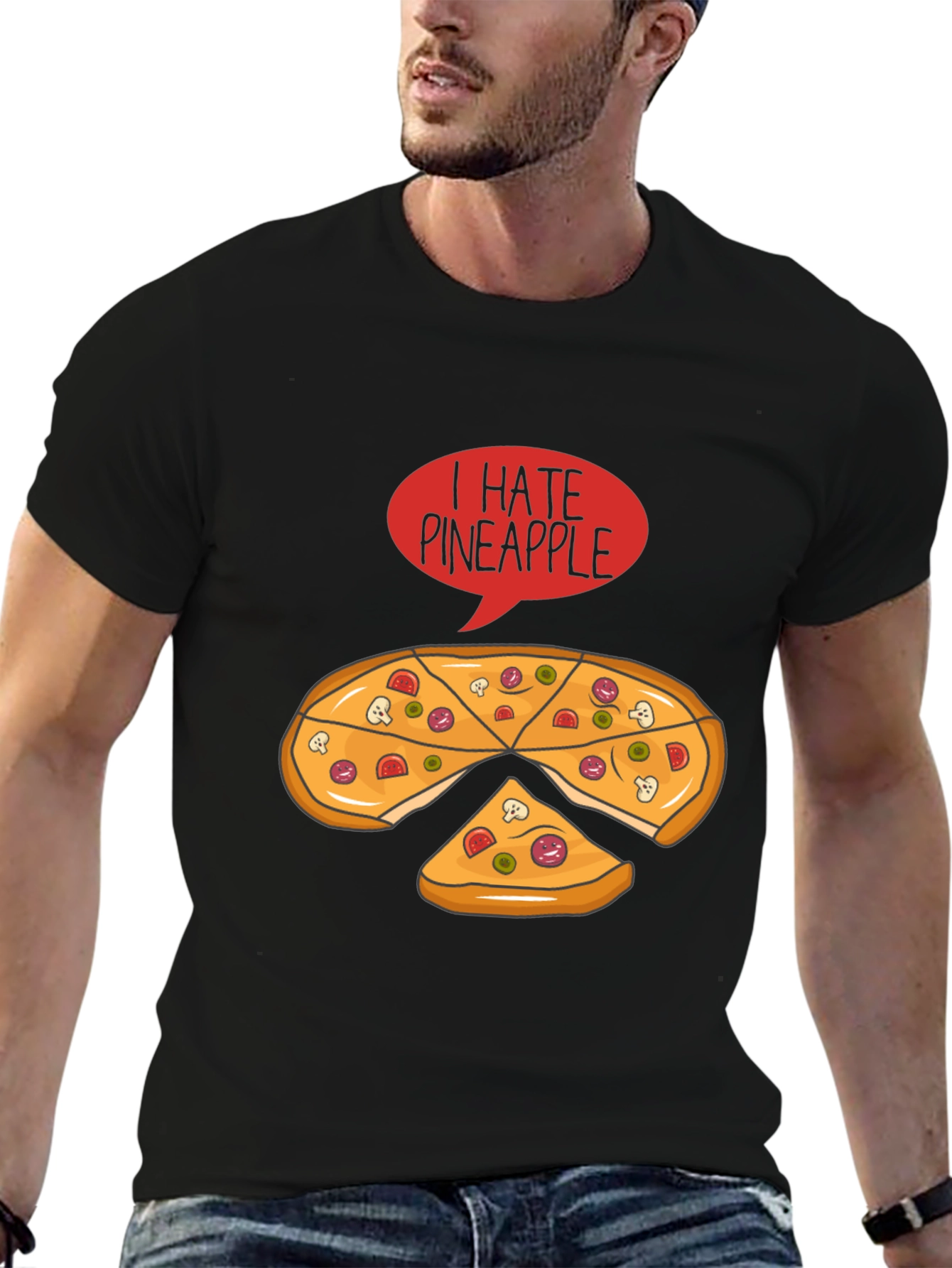 I Hate Pineapple Pizza T-Shirt
