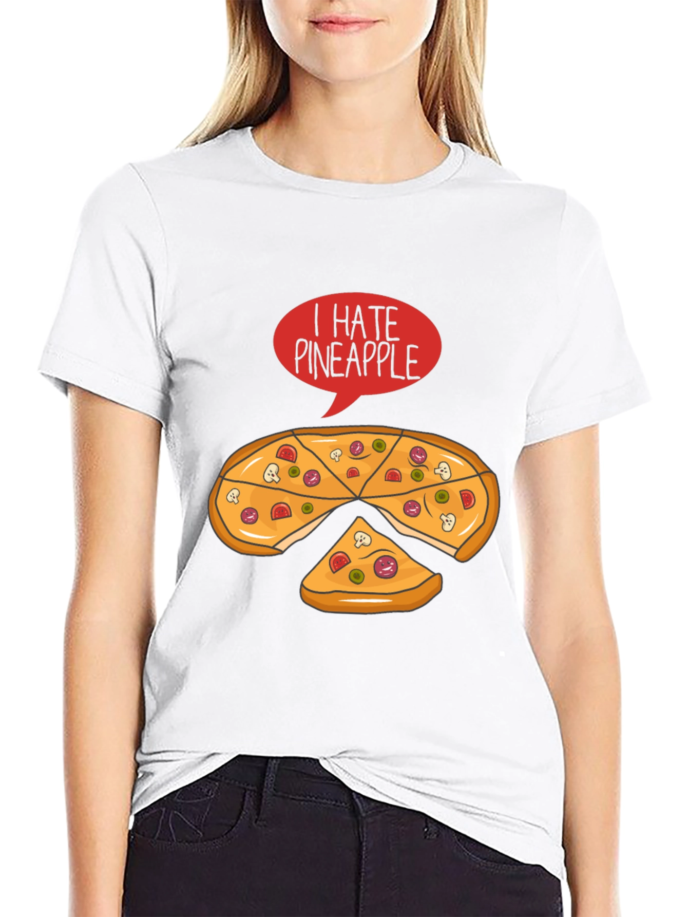 I Hate Pineapple Pizza T-Shirt