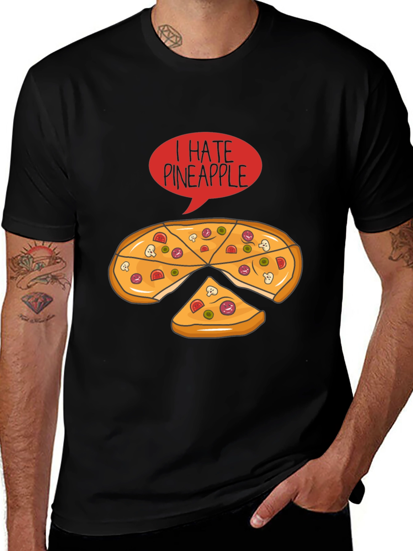 I Hate Pineapple Pizza T-Shirt