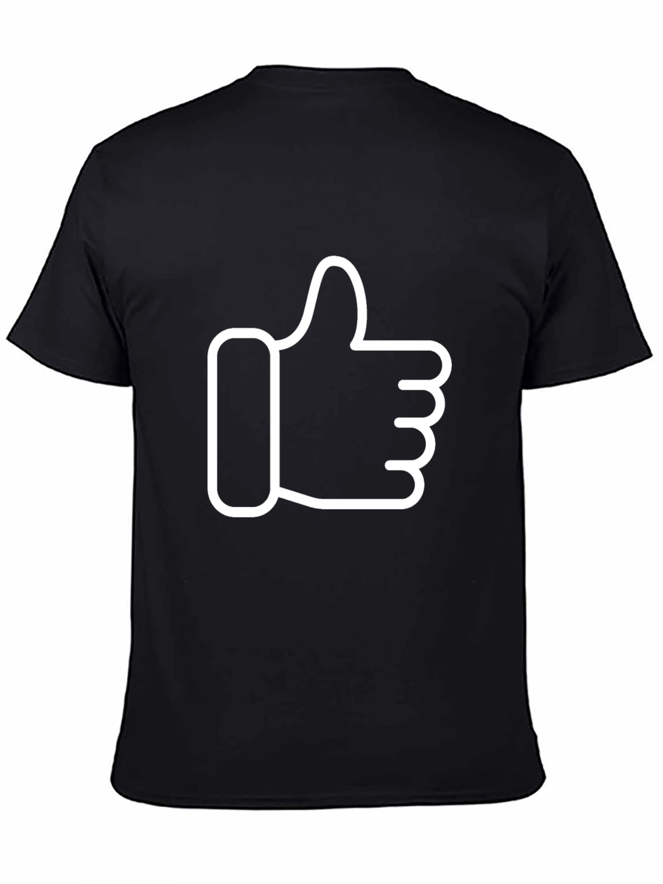 Black Thumbs Up Graphic Tee