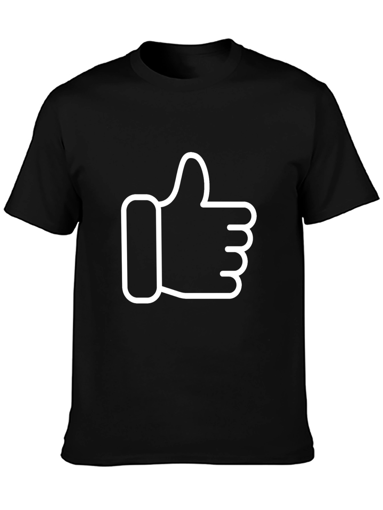 Black Thumbs Up Graphic Tee