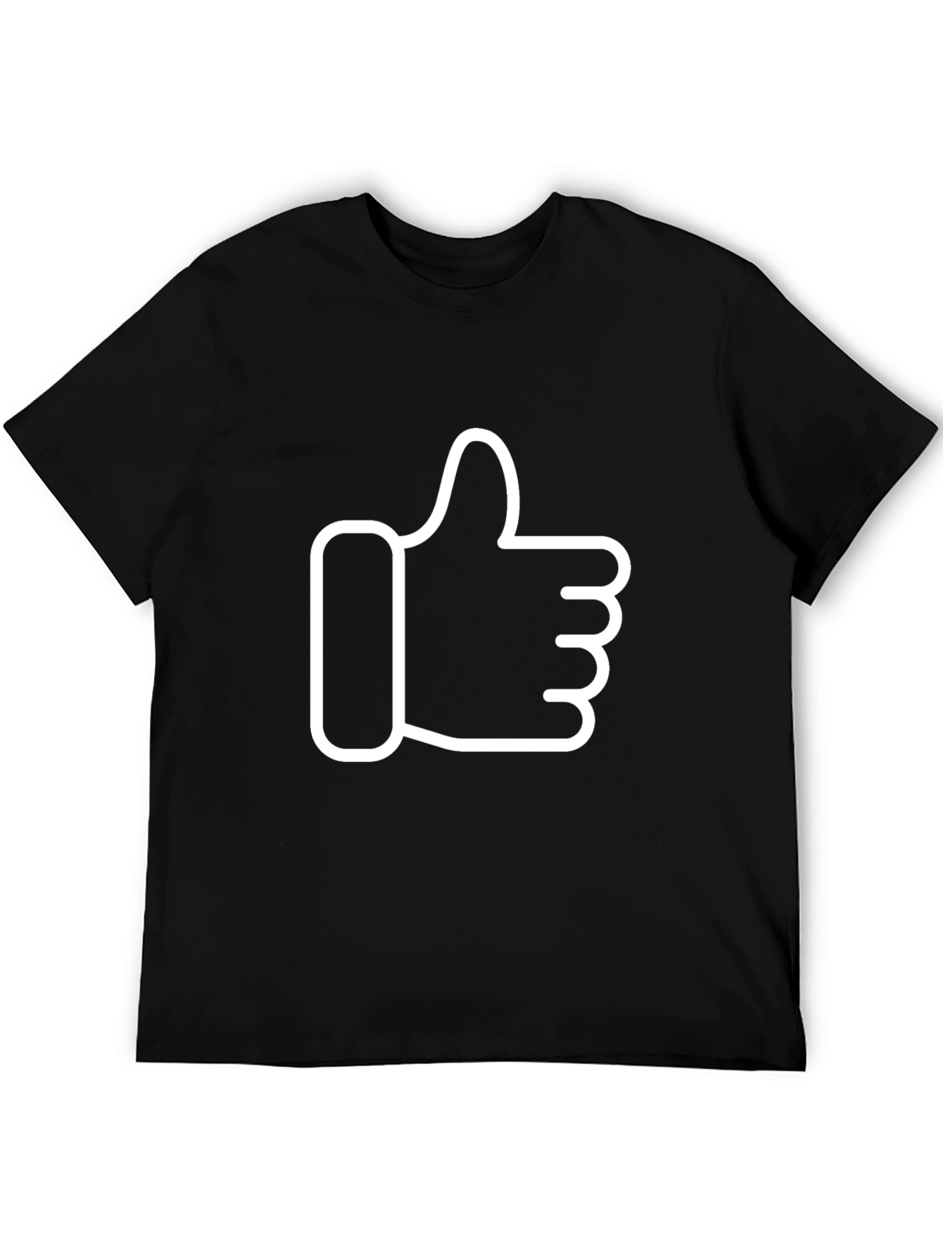 Black Thumbs Up Graphic Tee