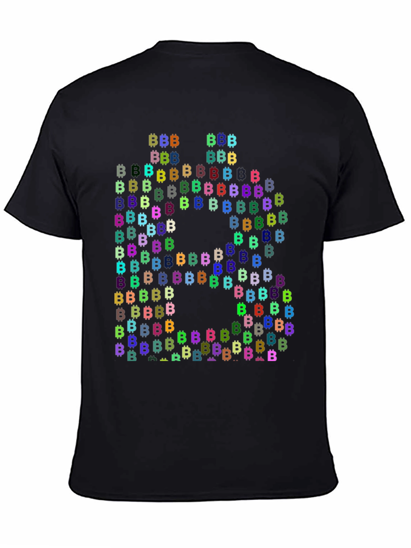 Bitcoin Cryptocurrency T-Shirt Black Cotton