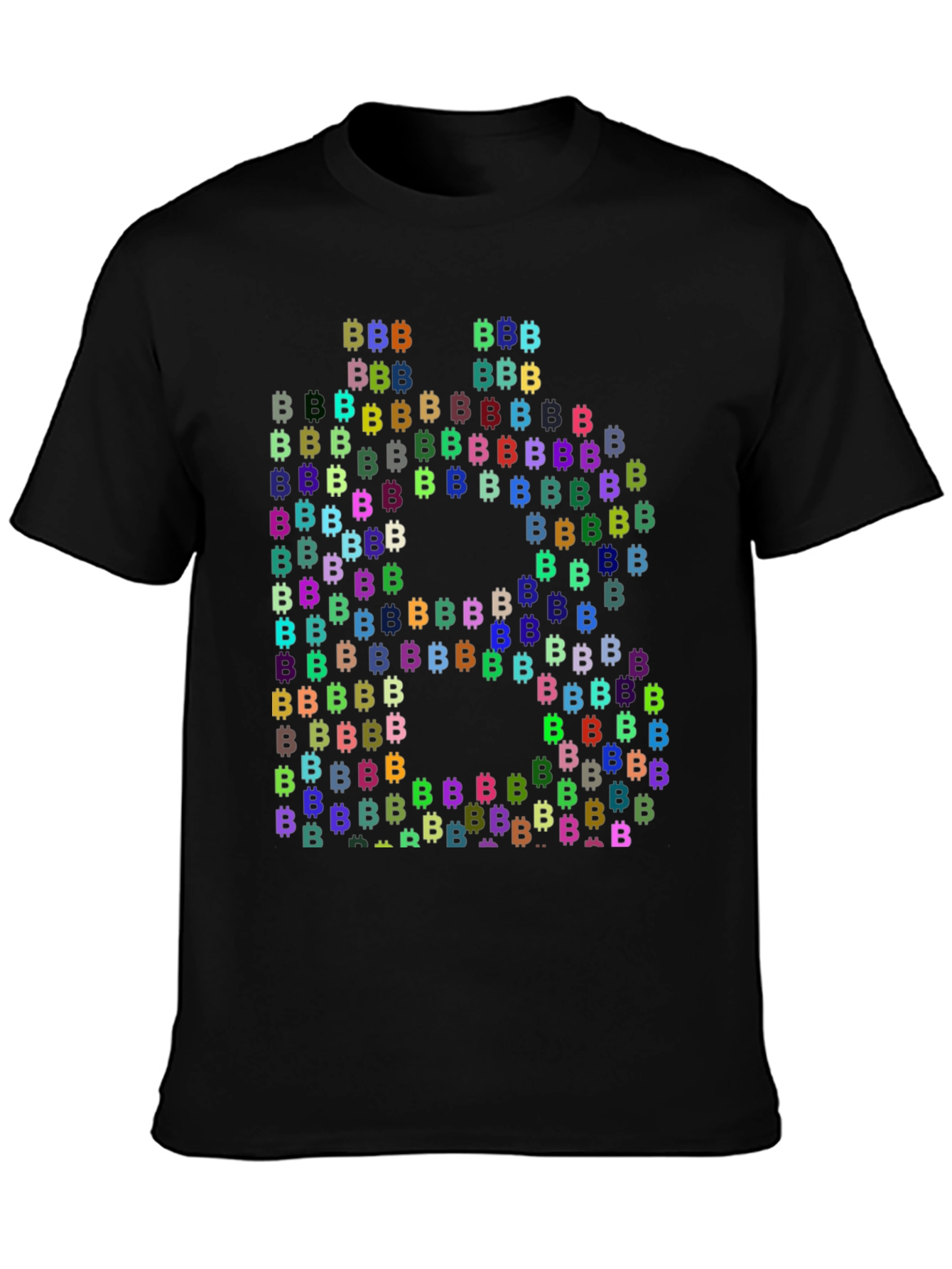 Bitcoin Cryptocurrency T-Shirt Black Cotton