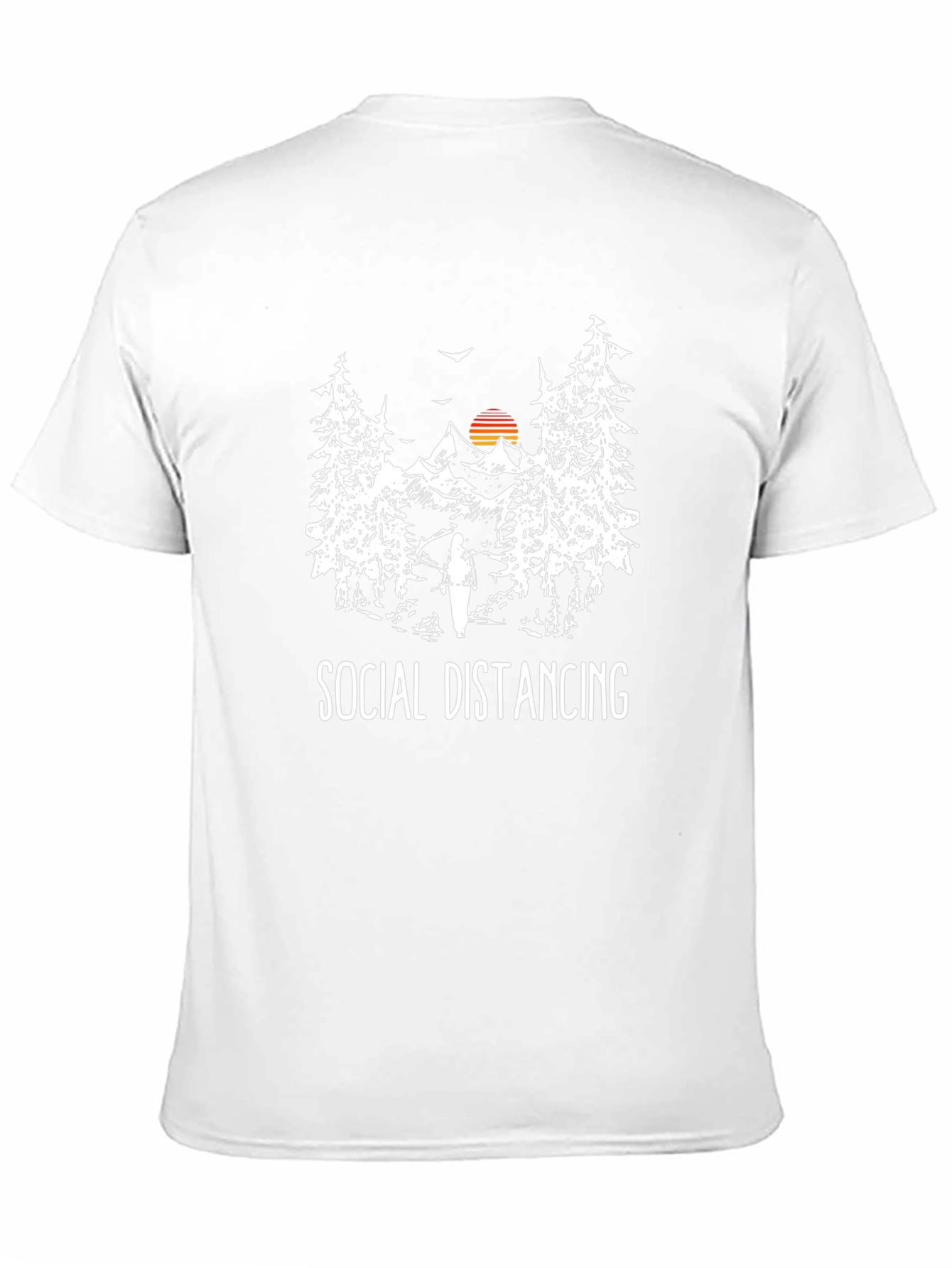 Social Distancing Outdoor Adventure Graphic T-Shirt