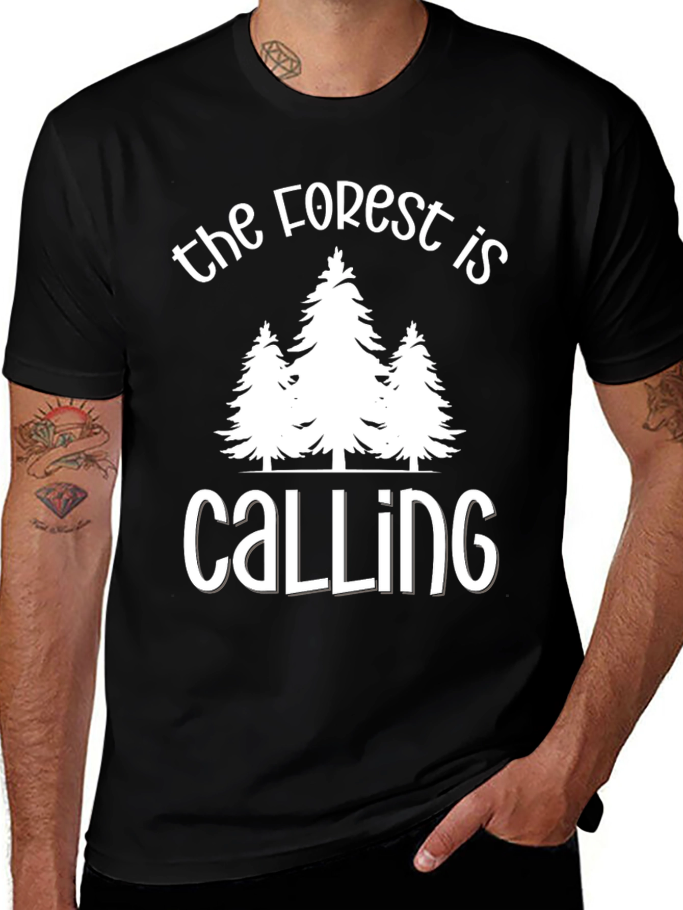 Forest Calling Graphic Tee - Nature Lover T-Shirt