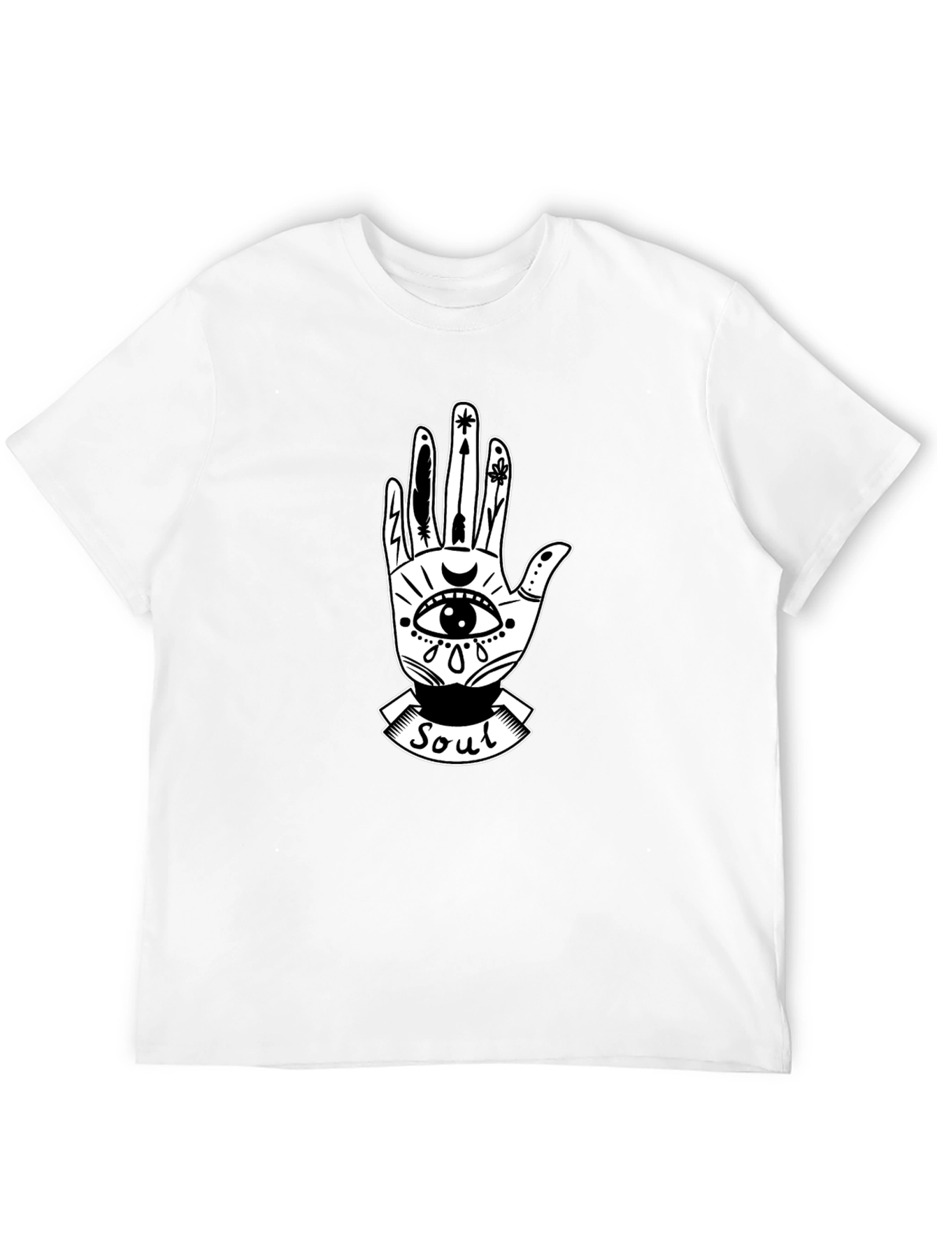 Mystic Soul Graphic Tee - Unisex Black Cotton T-Shirt