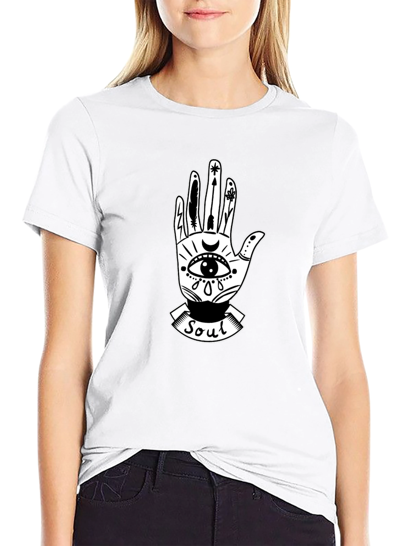 Mystic Soul Graphic Tee - Unisex Black Cotton T-Shirt
