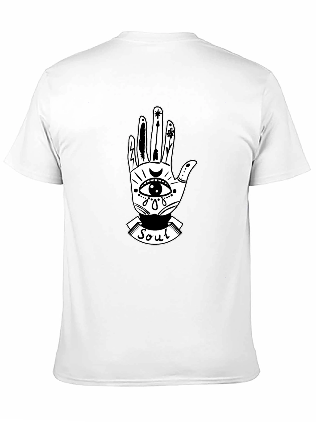 Mystic Soul Graphic Tee - Unisex Black Cotton T-Shirt