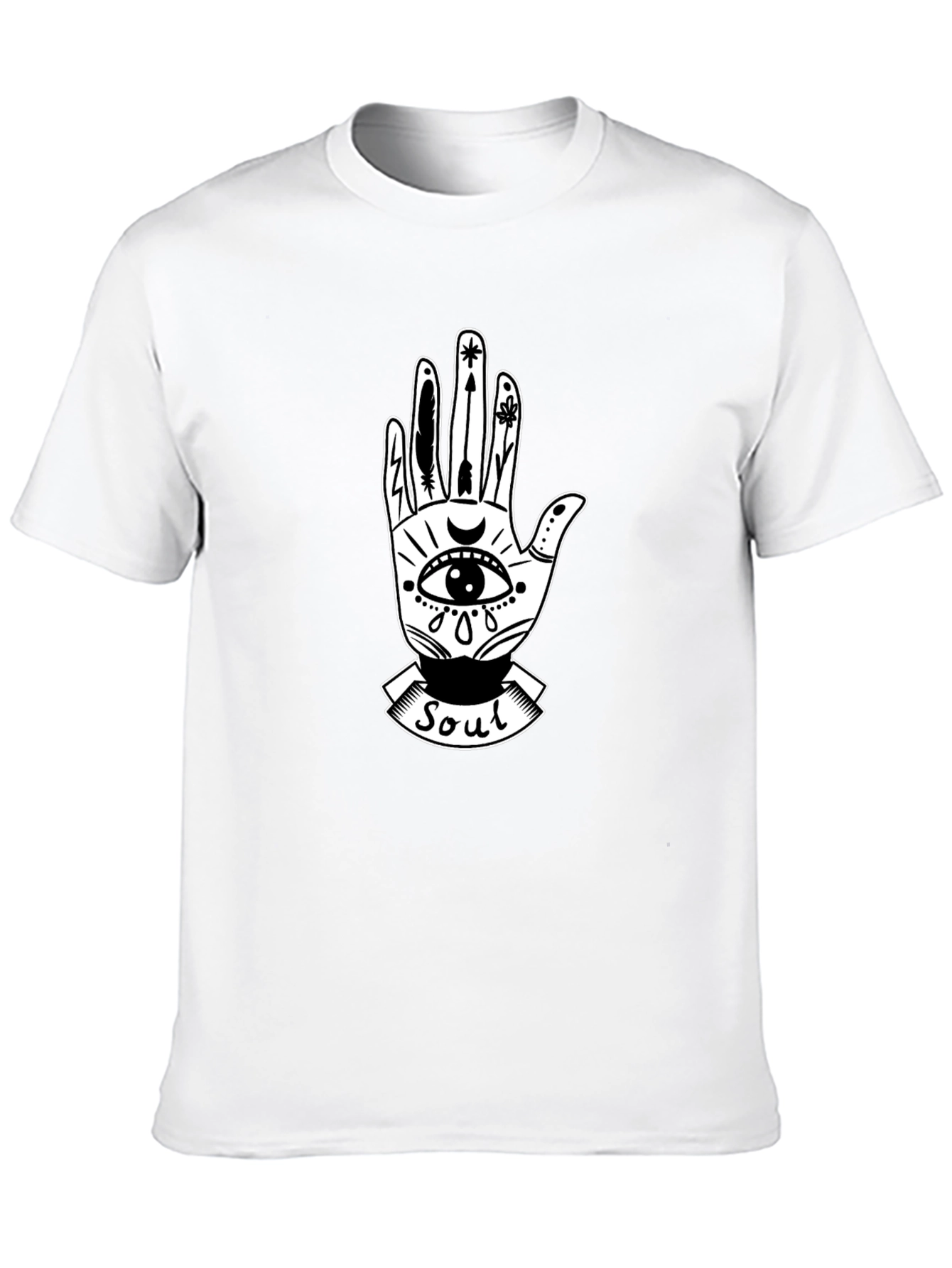 Mystic Soul Graphic Tee - Unisex Black Cotton T-Shirt