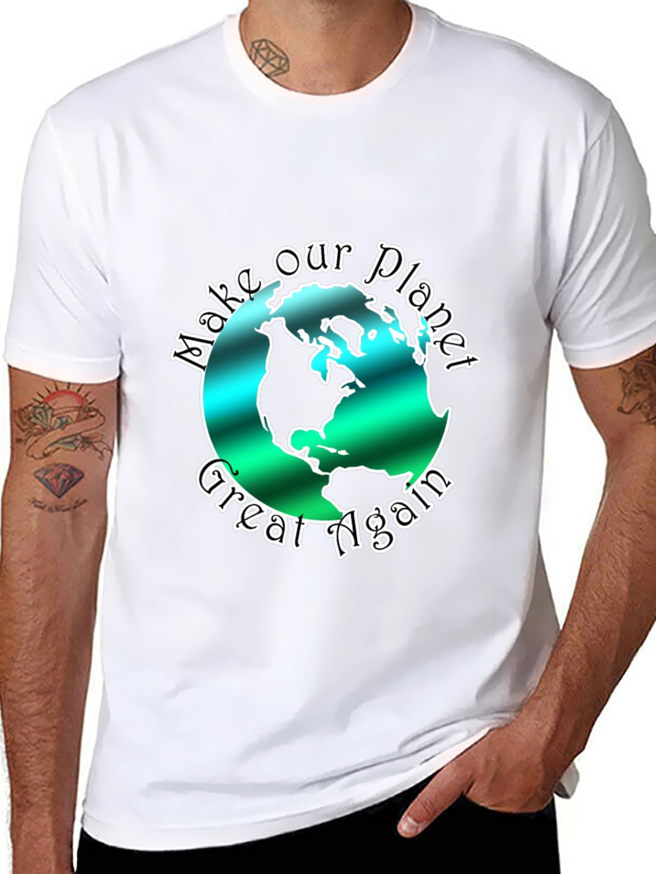 Eco-Friendly Make Our Planet Great Again Graphic Tee