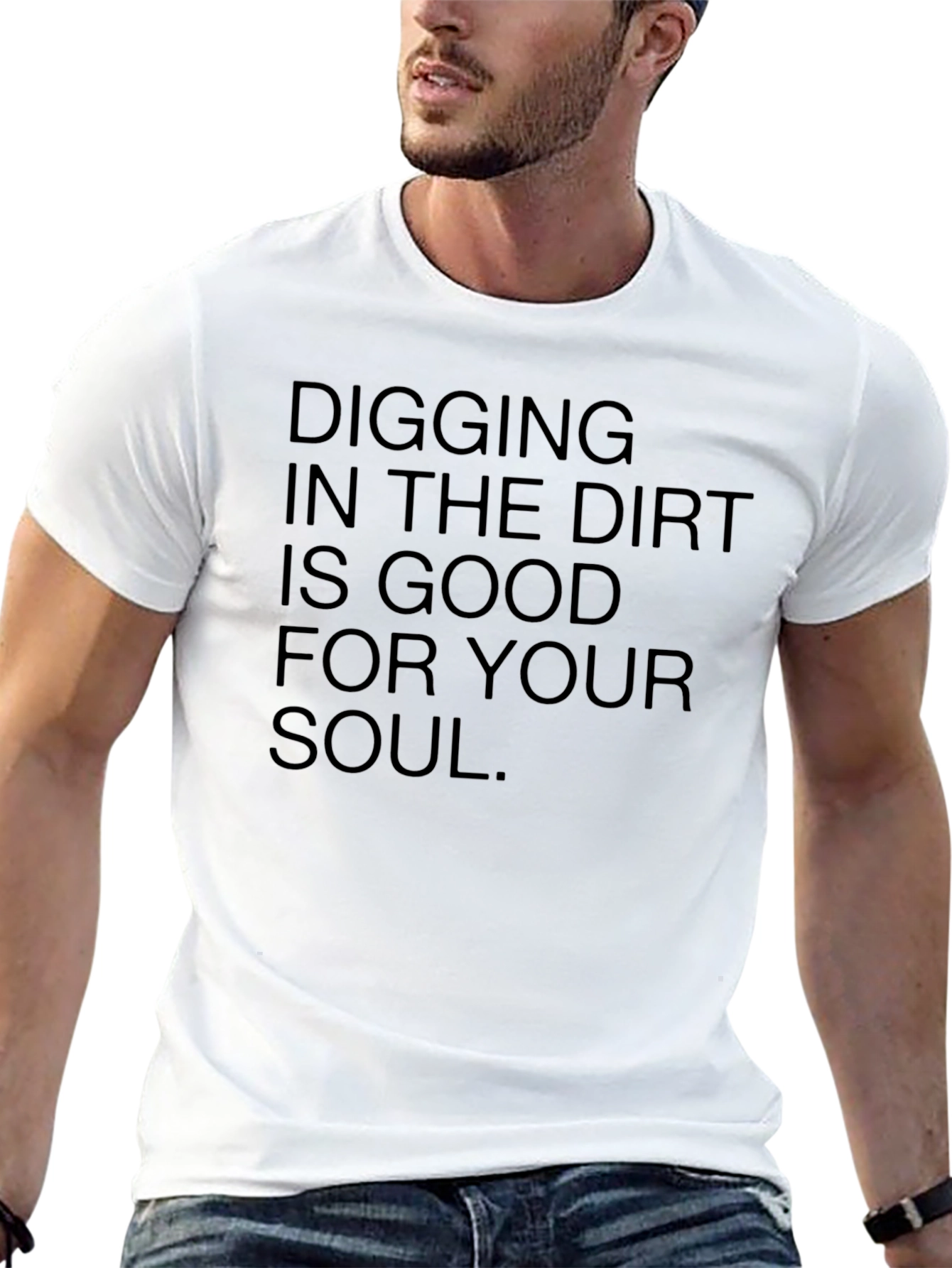 Digging in Dirt Good for Soul Black T-Shirt