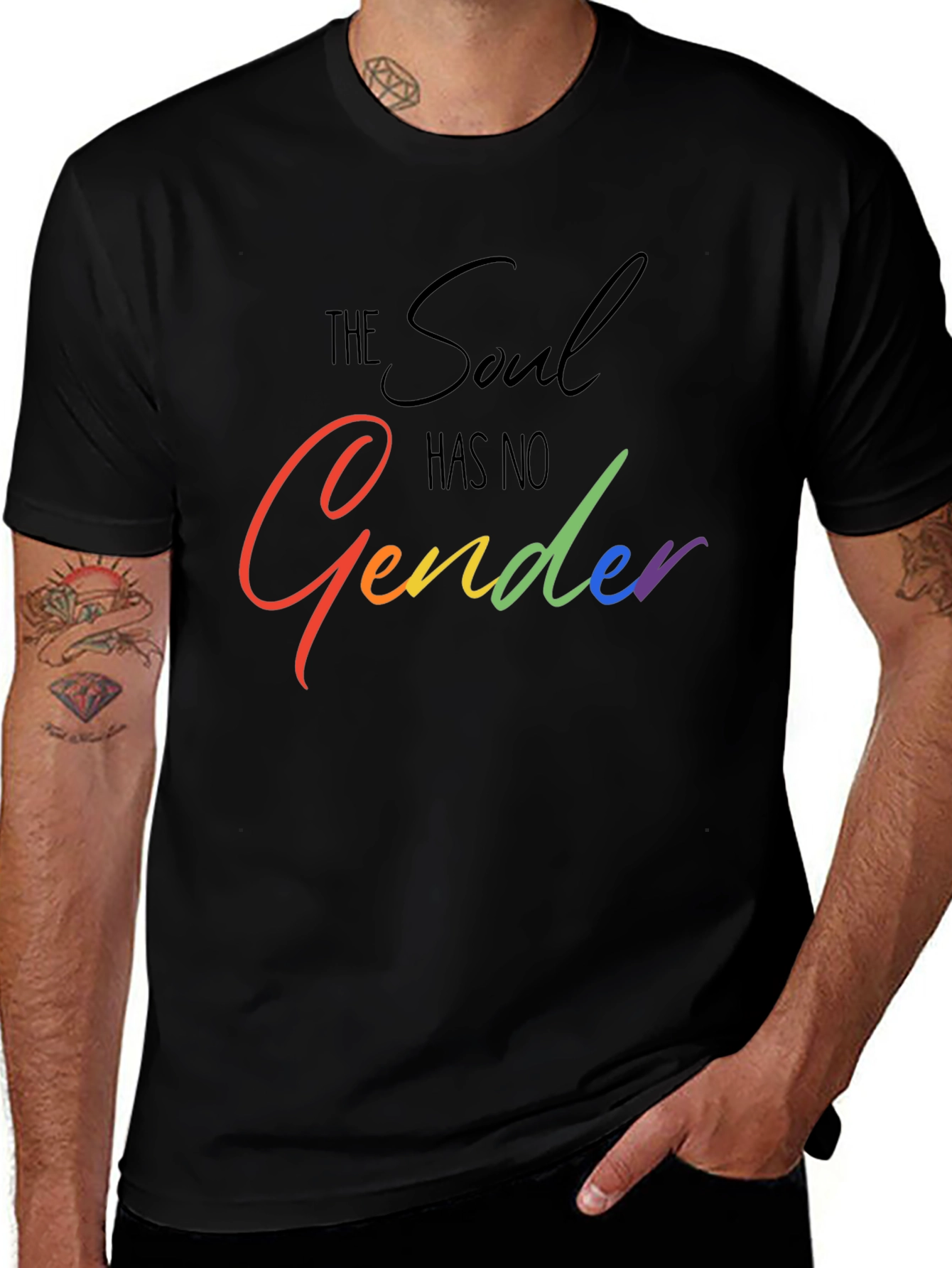 The Soul Has No Gender Black T-Shirt